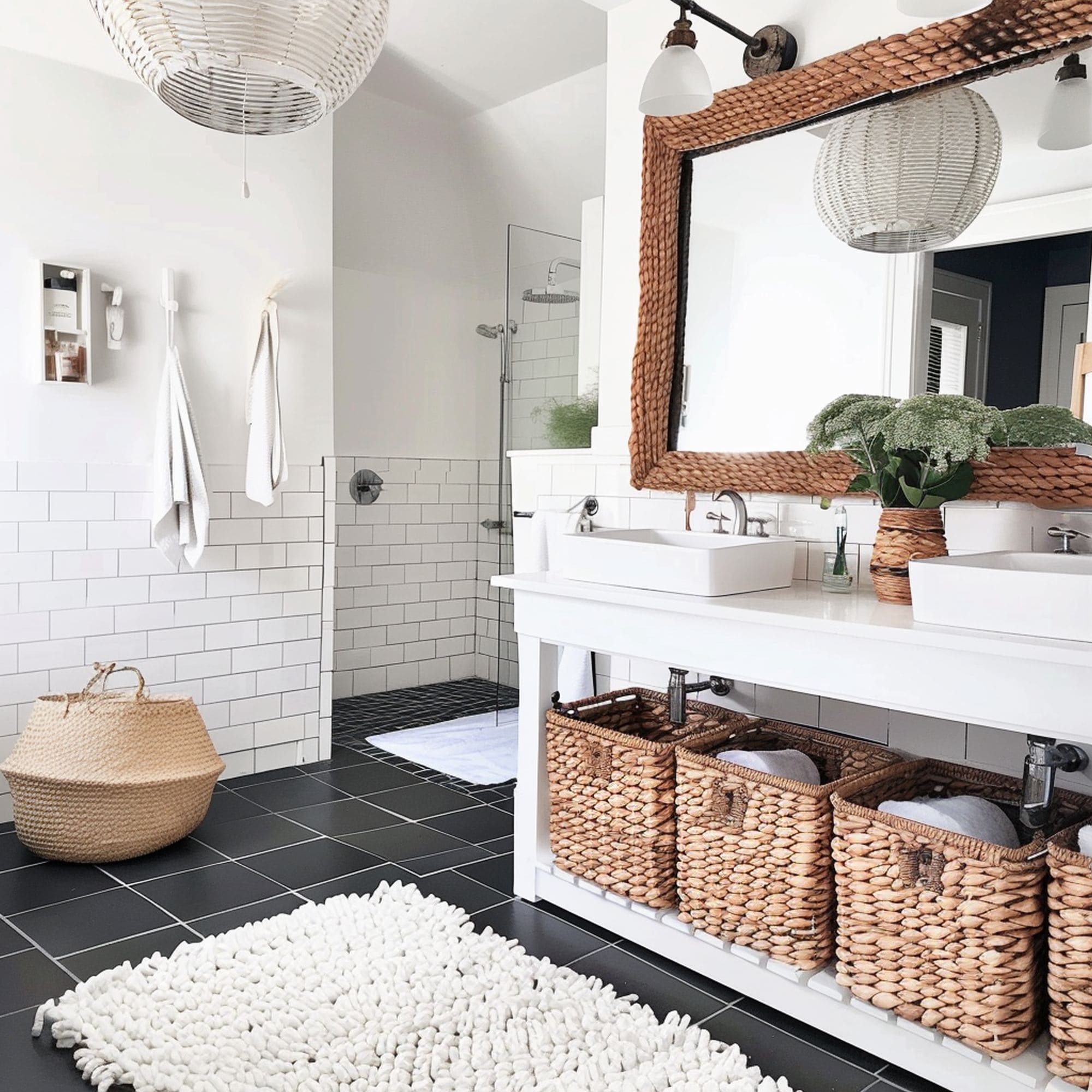 Bright White Bathroom