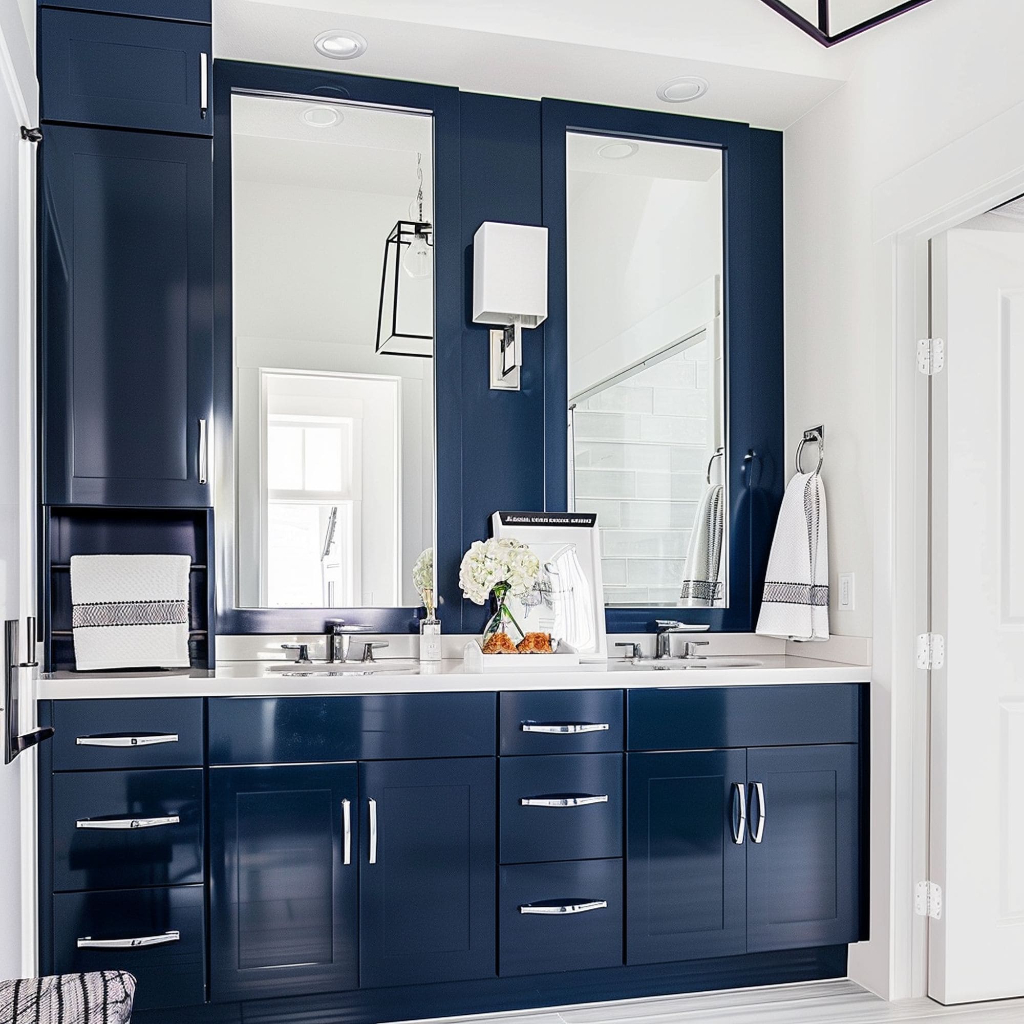 Navy Blue Bathroom