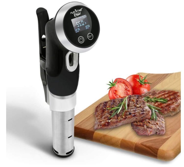 Sous Vide Machine With A Stake Next to it