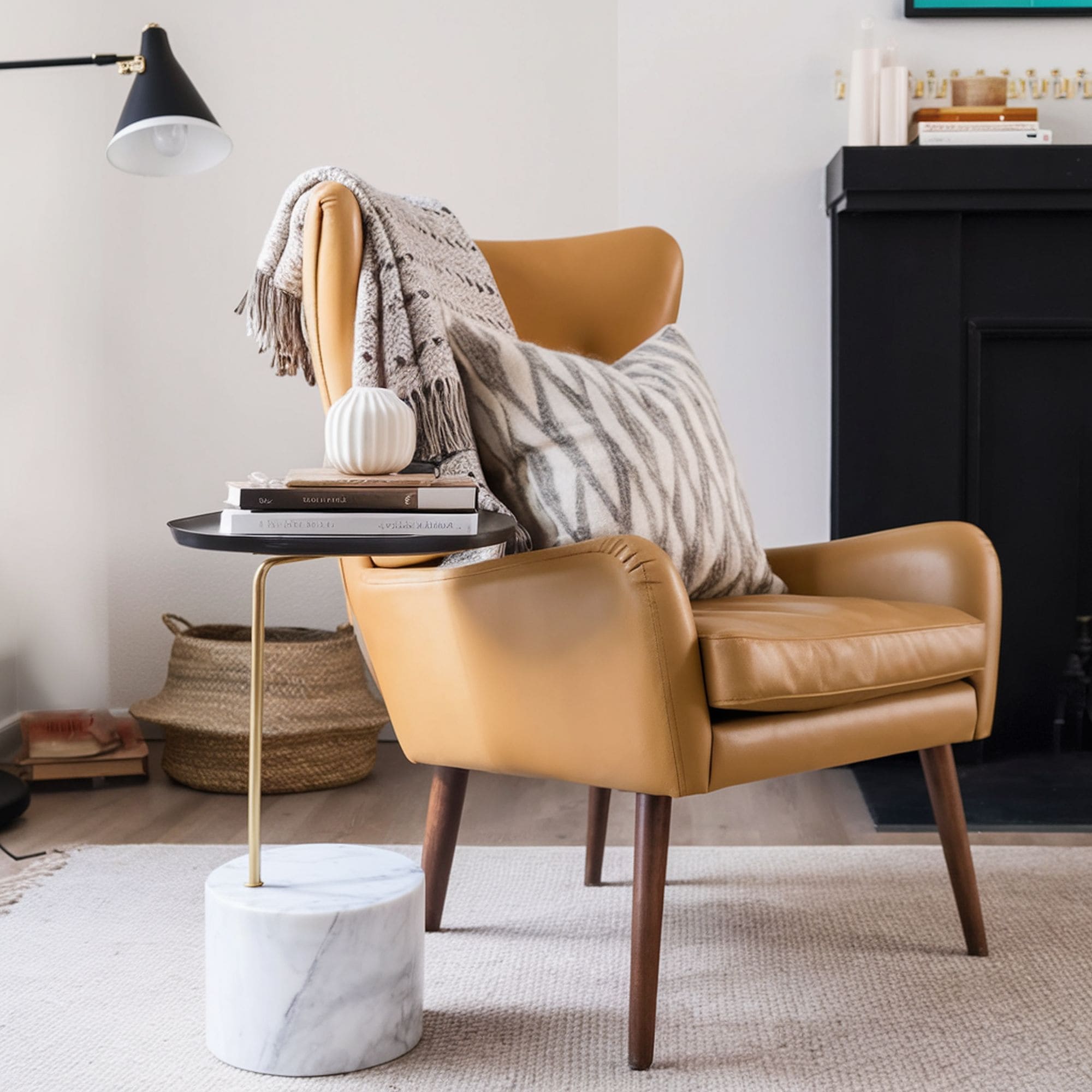 Mid Century Modern Leather Chair