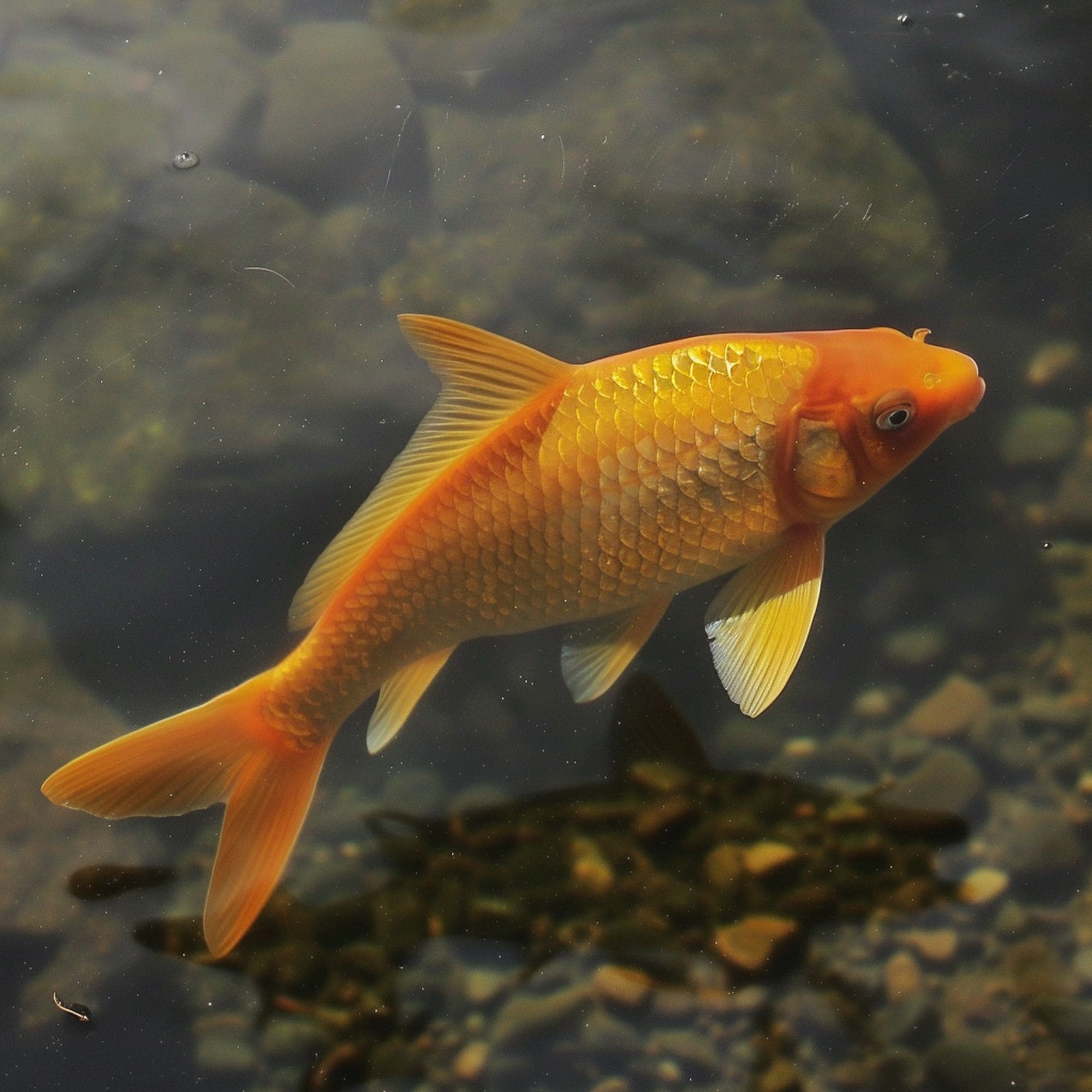 Golden Rudd in a Pond