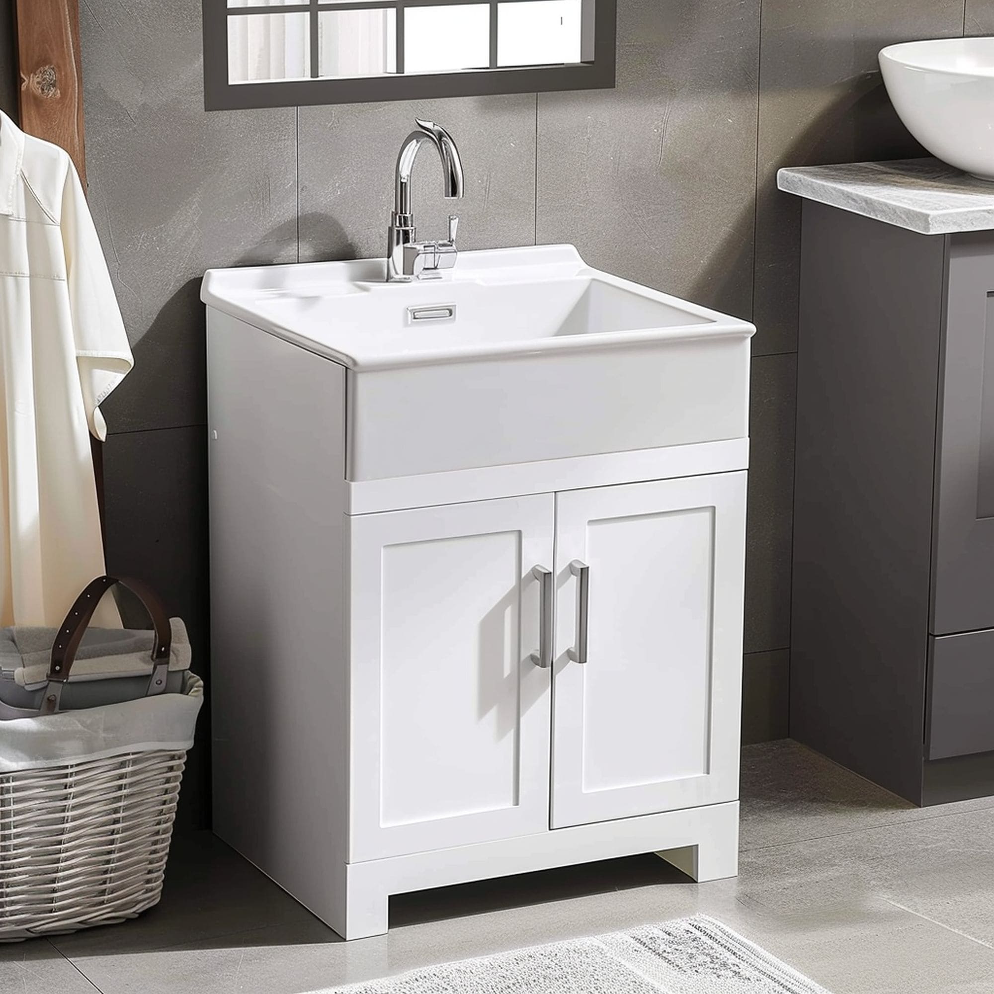 Laundry Room Sink With Cabinet Base