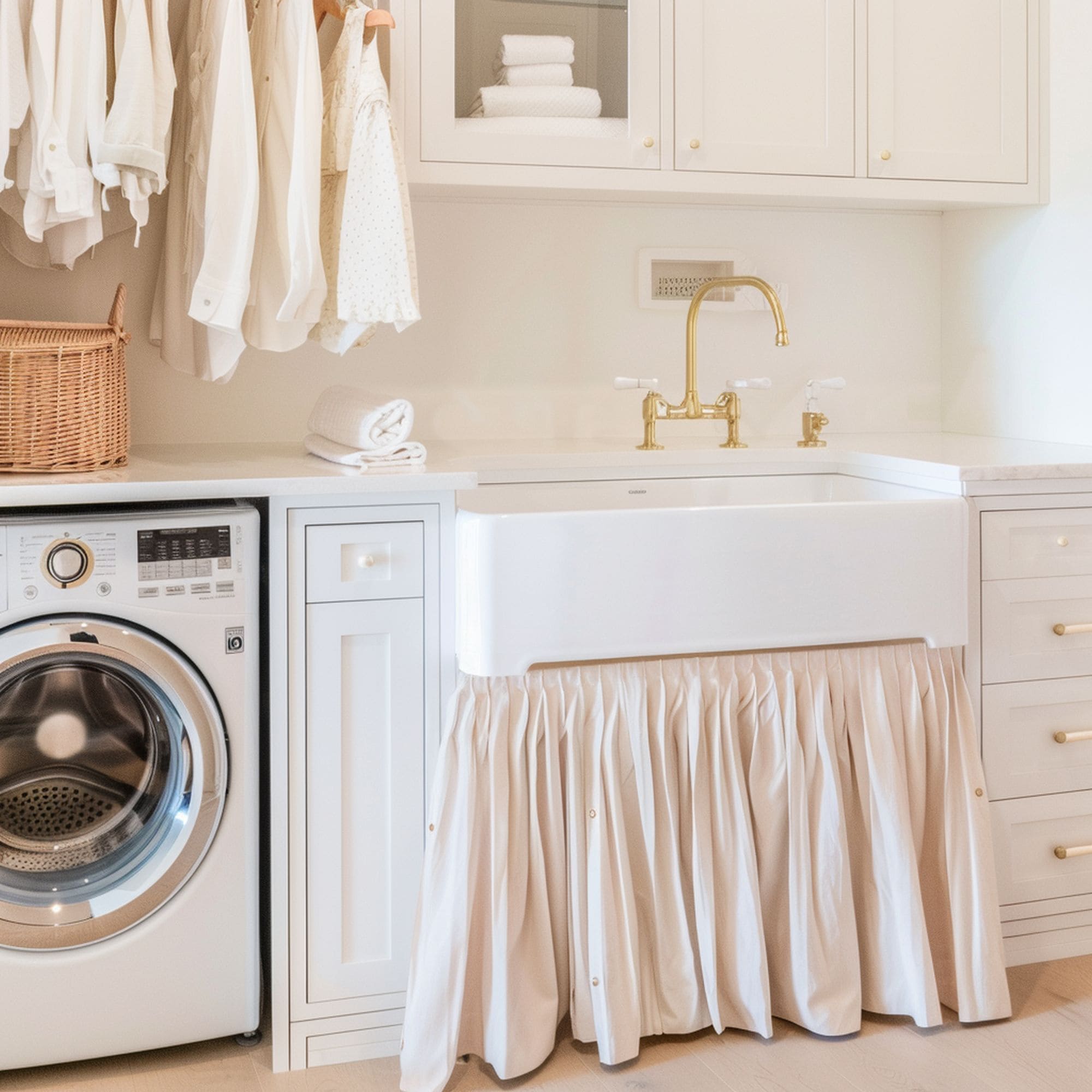 Laundry Room Sink With Skirt