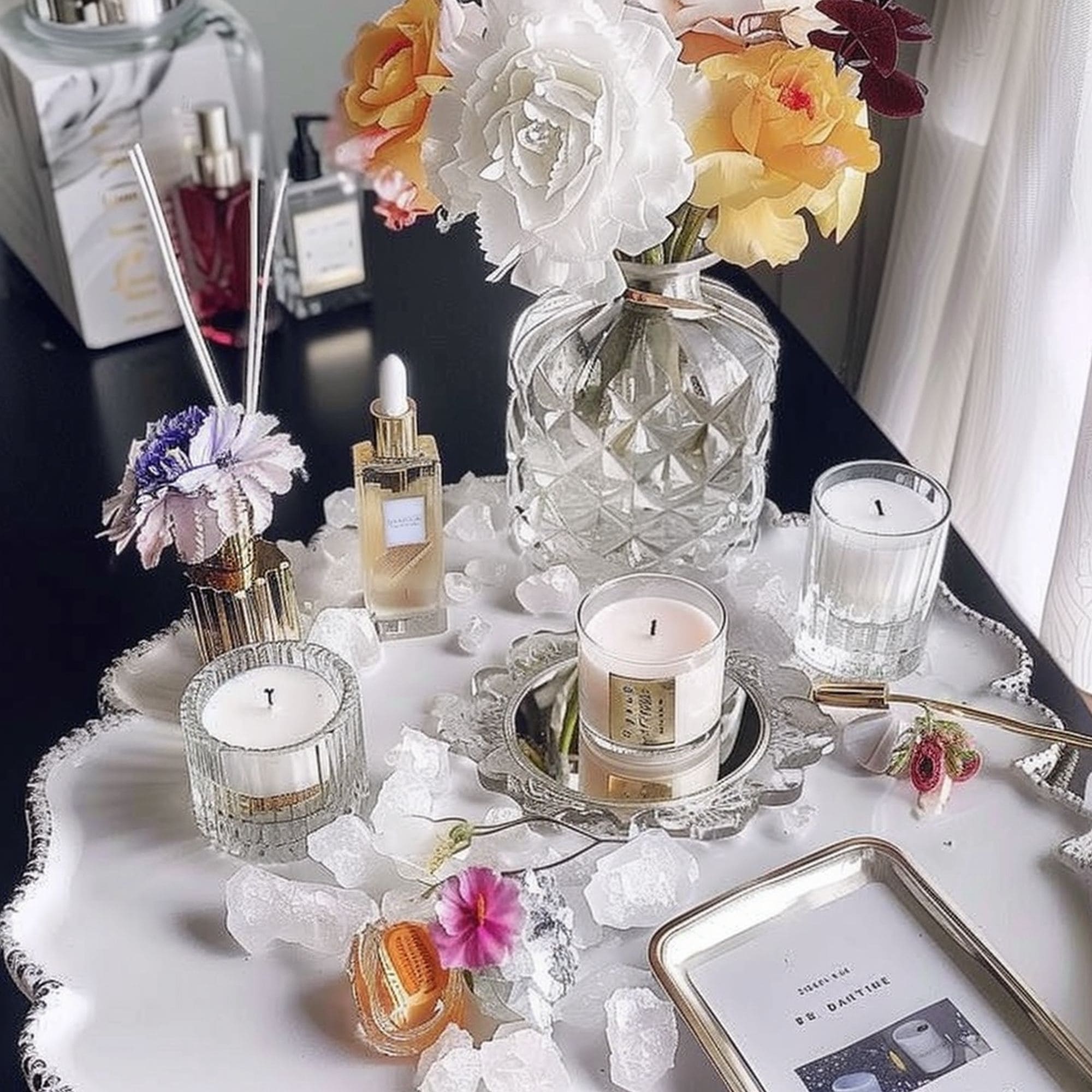 Decorative Crystal Tray