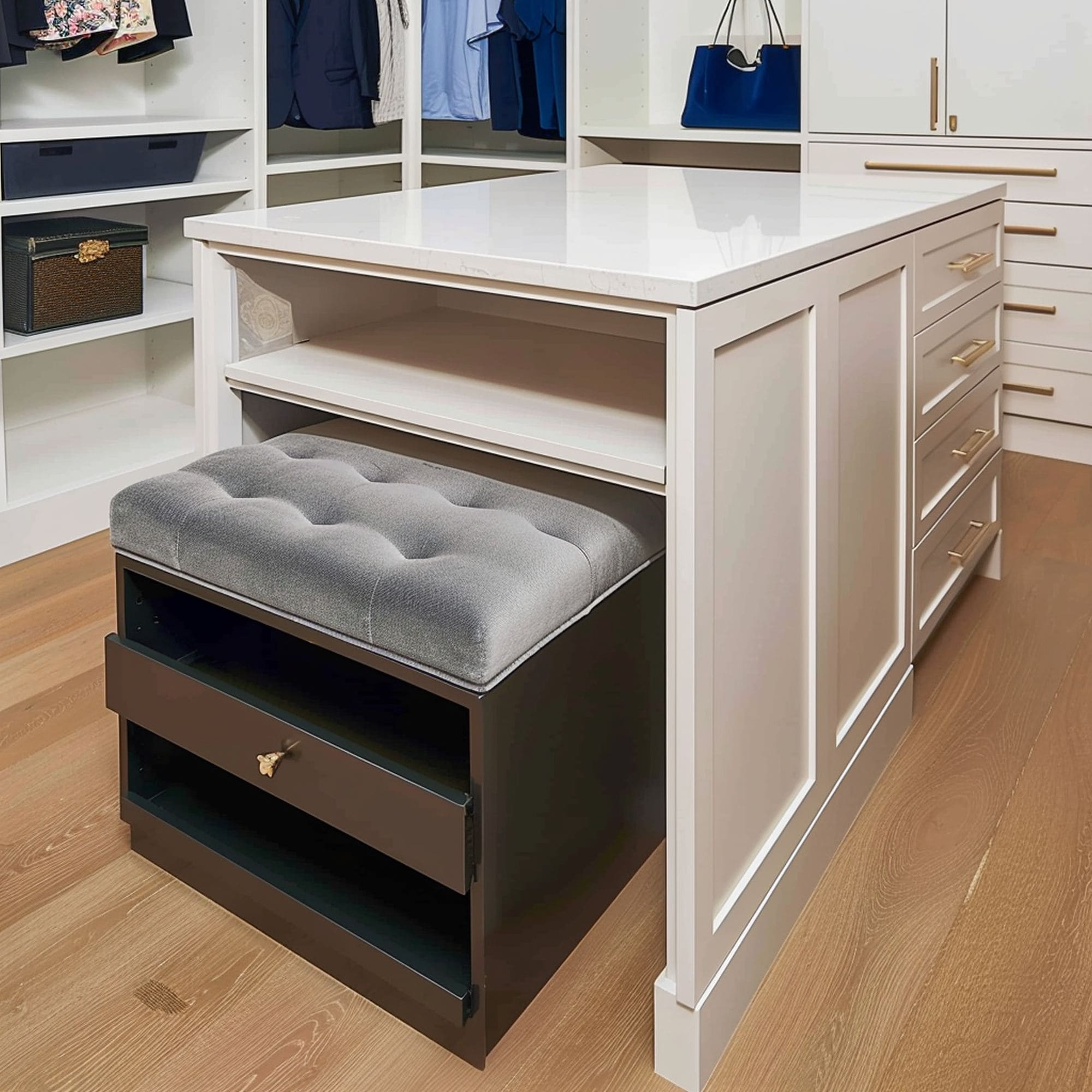 Closet Island With Seating