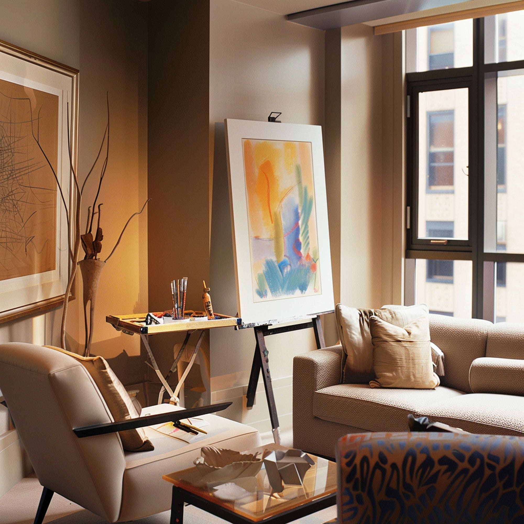 Hobby Area in Living Room