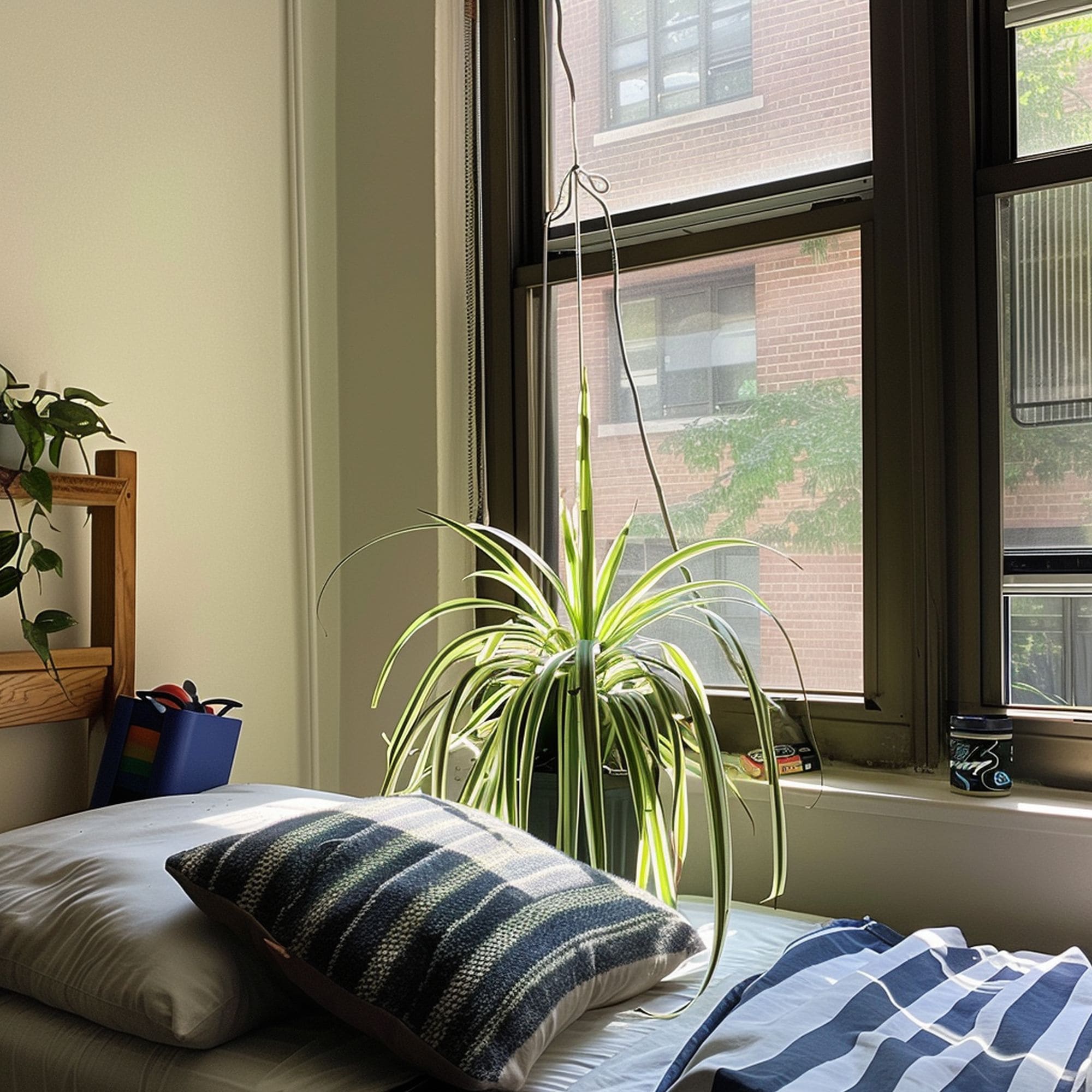 Spider Plant in a Dorm Room