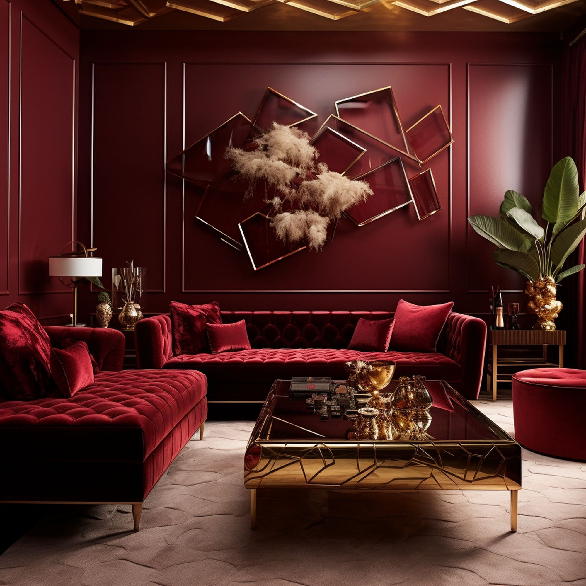 Luxurious Elegant Impractical Living Room