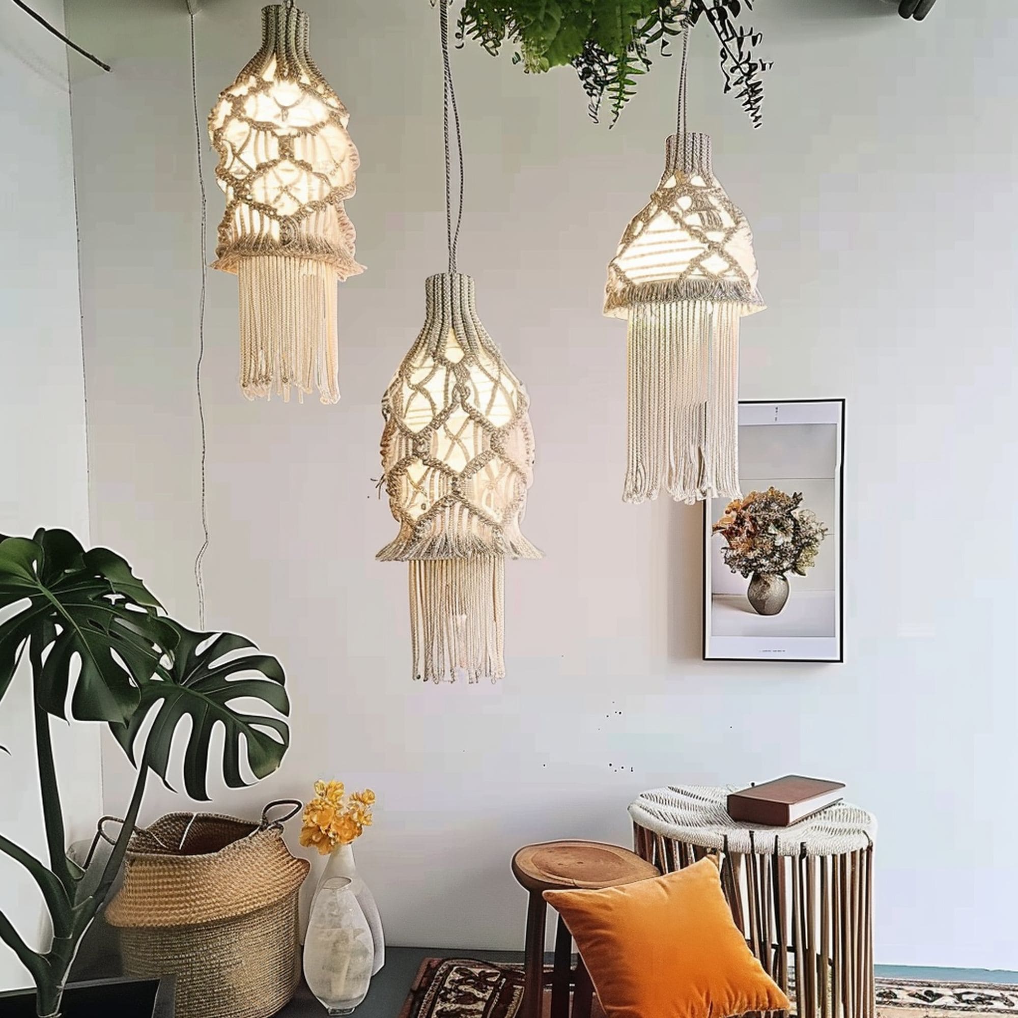 Macrame Small Chandeliers