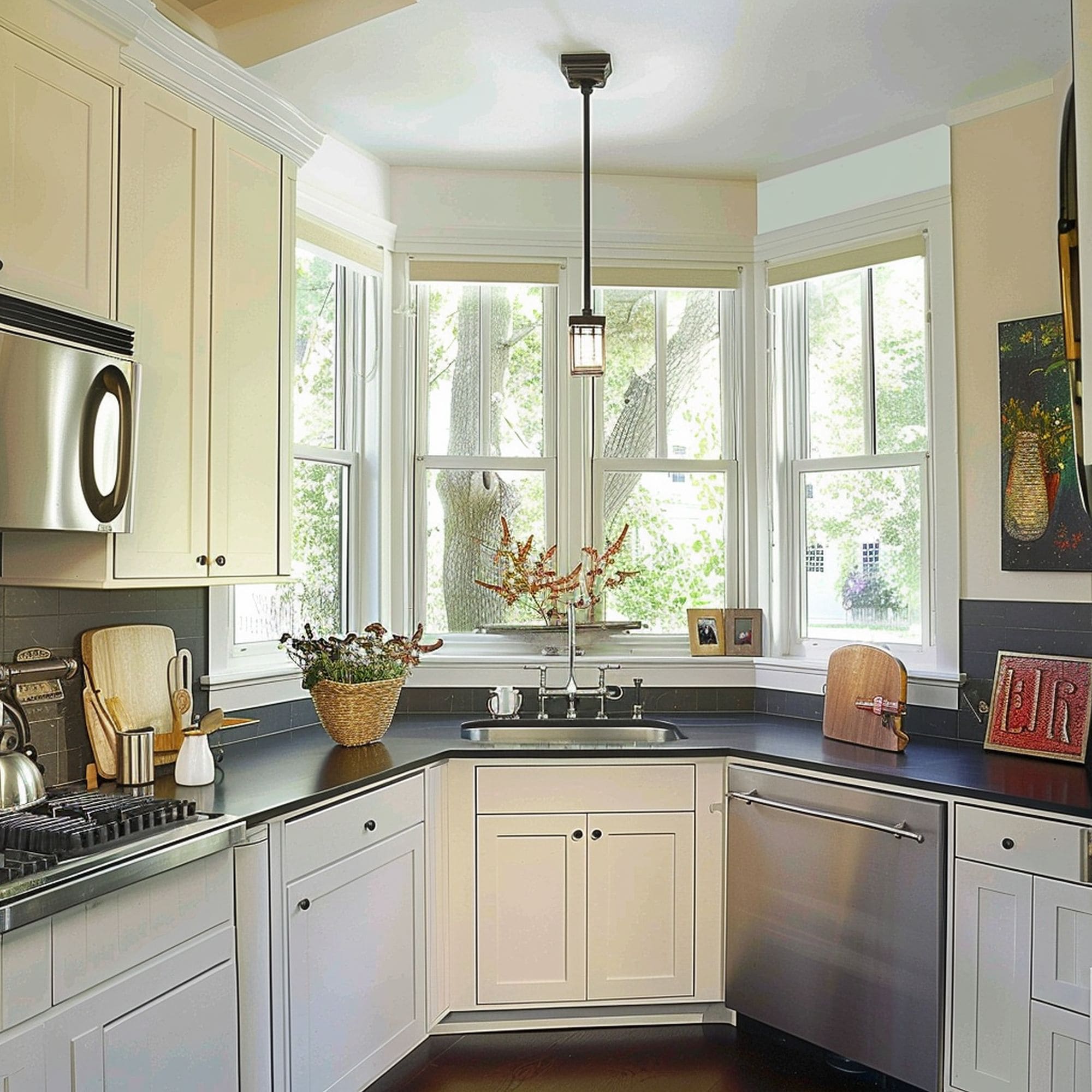 Bay Windows in the Kitchen