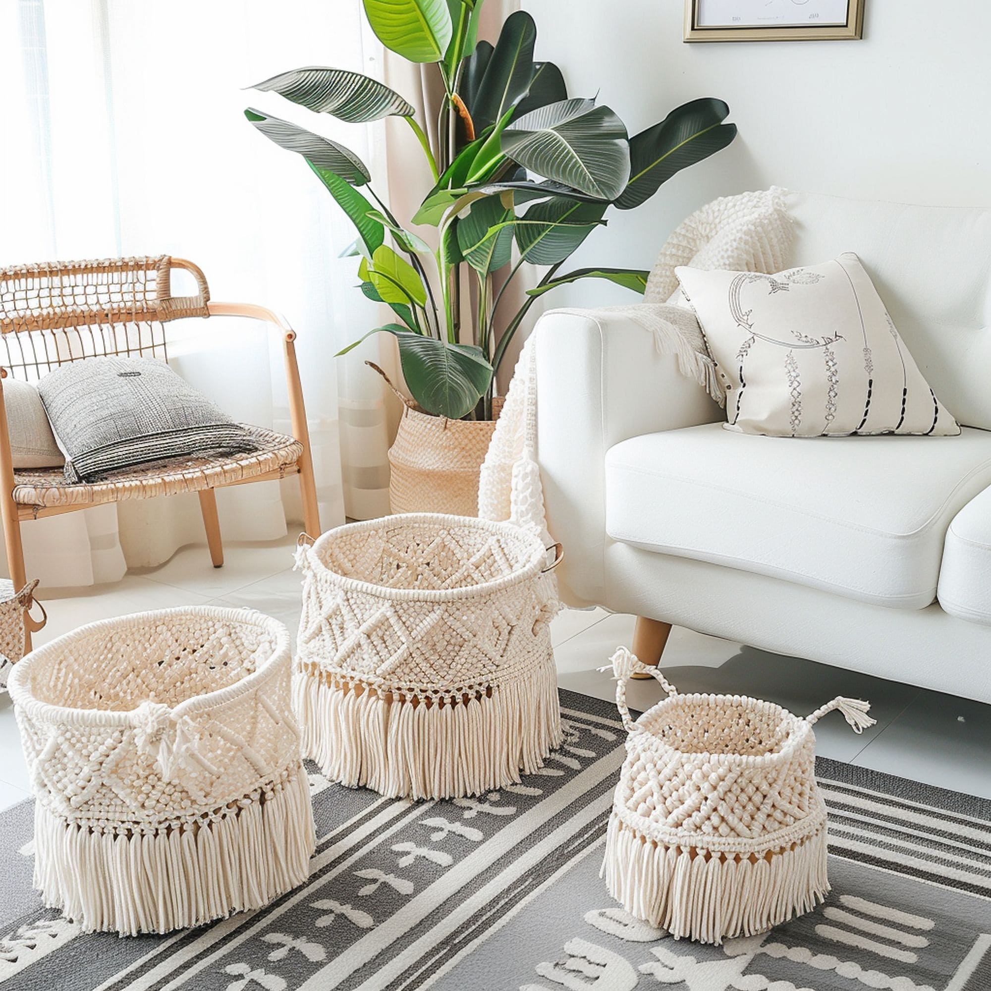 Macrame Basket Covers