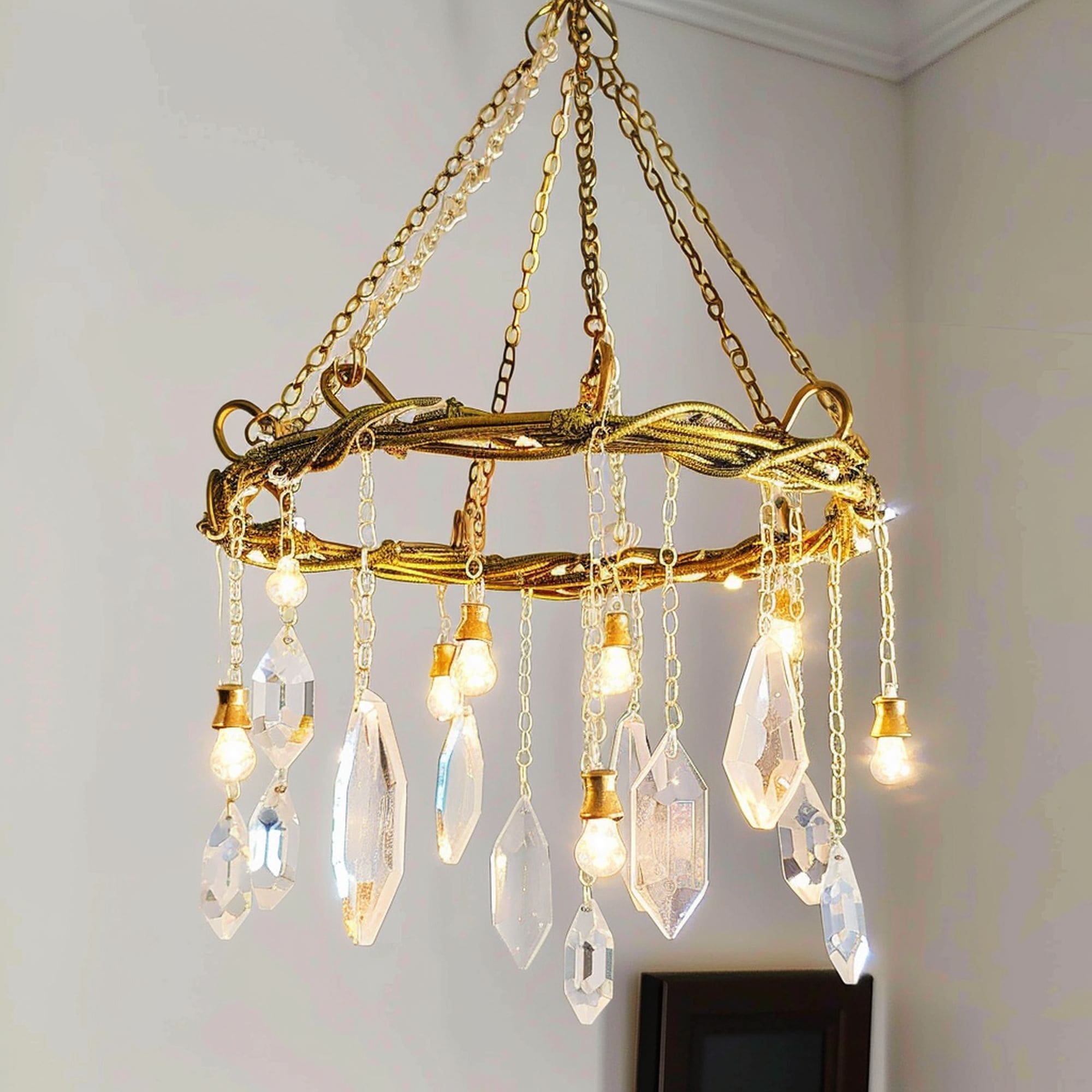 Decorative DIY Crystal Chandelier