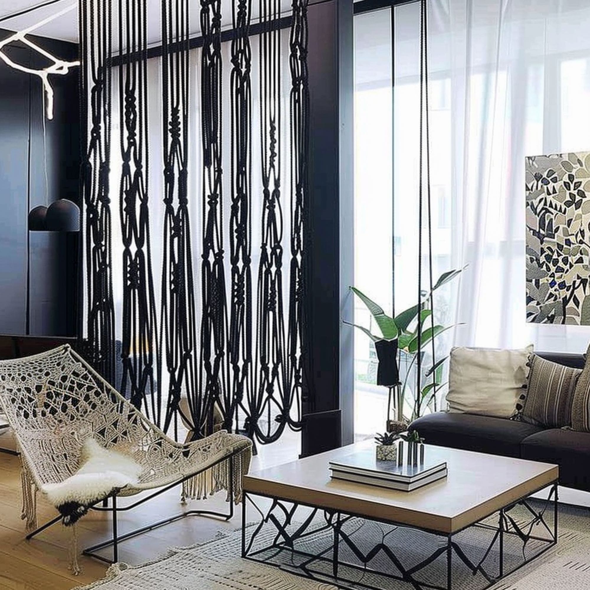 Macrame Room Divider