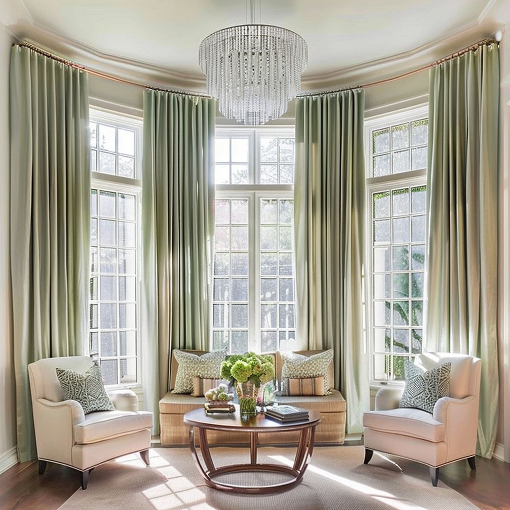 Tall Ceiling Bay Windows