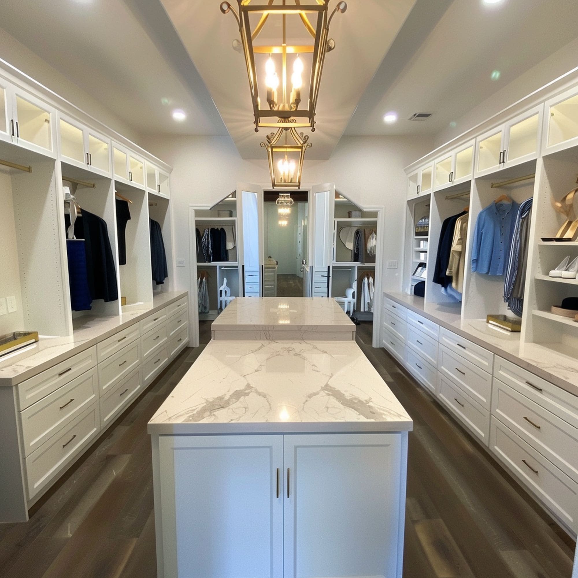 Double Closet Island Style