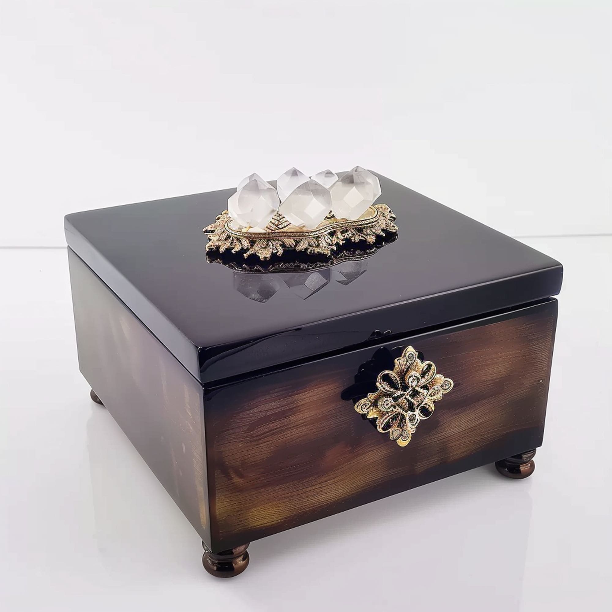 Decorative Crystal on Jewelry Box