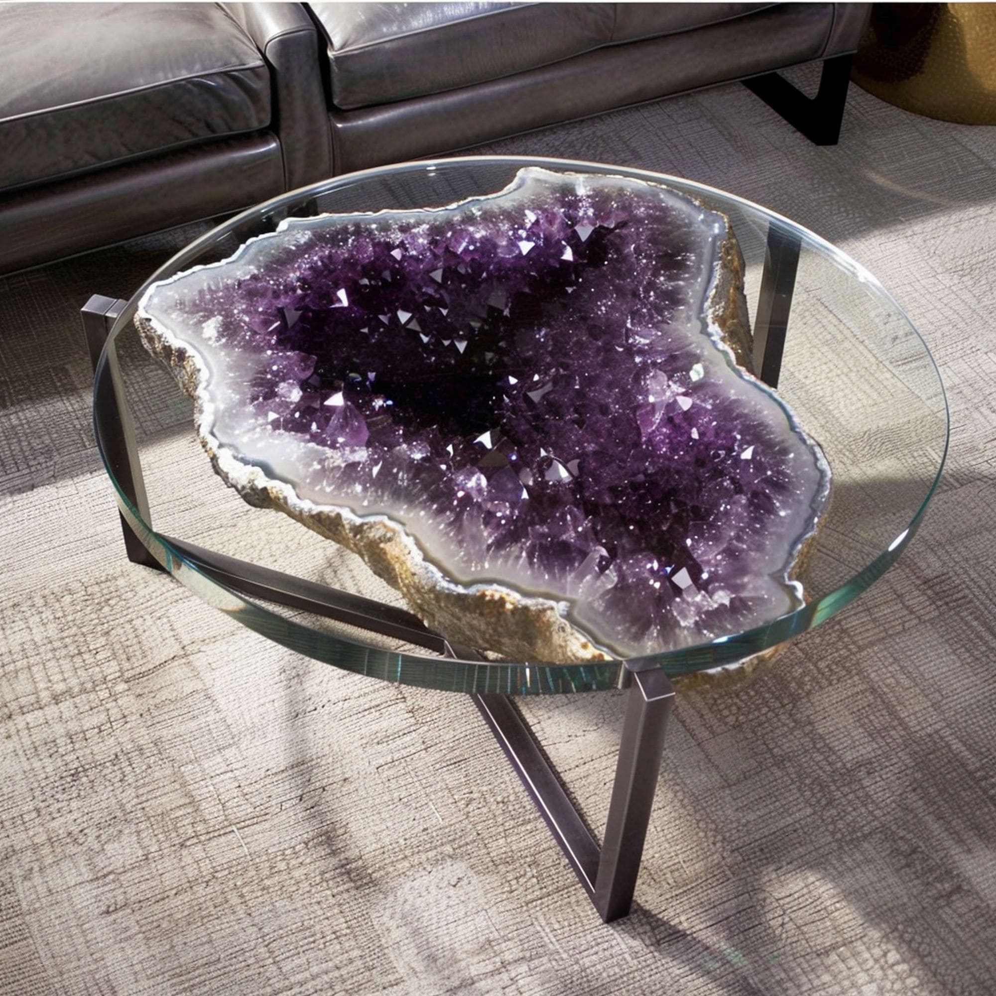 Decorative Crystal Coffee Table