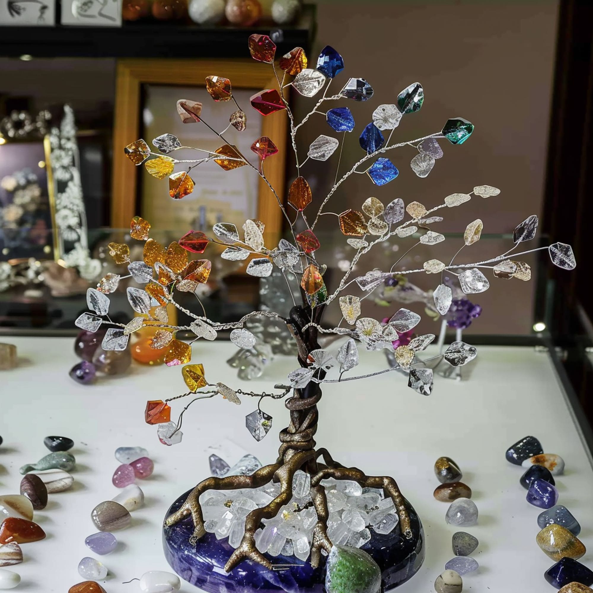 Decorative Crystal Tree of Life