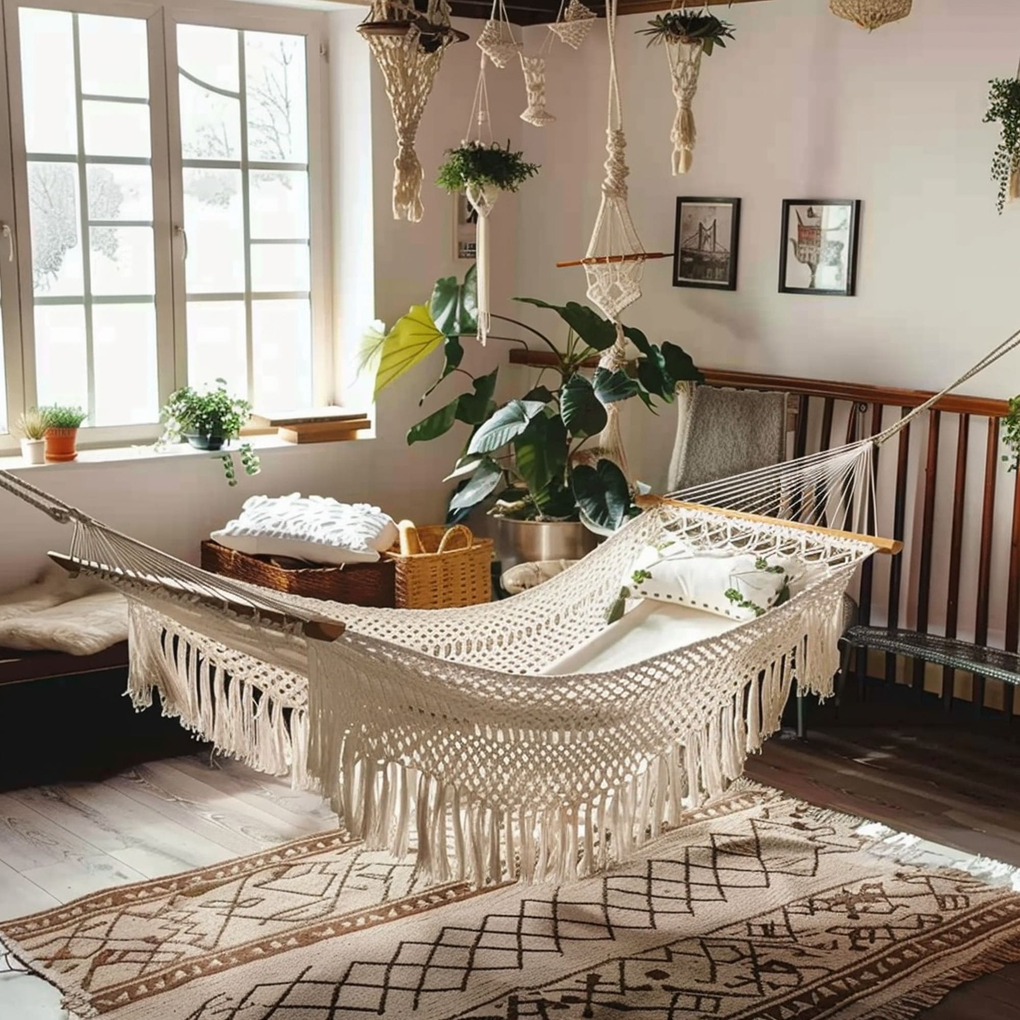 Macrame Indoor Hammock