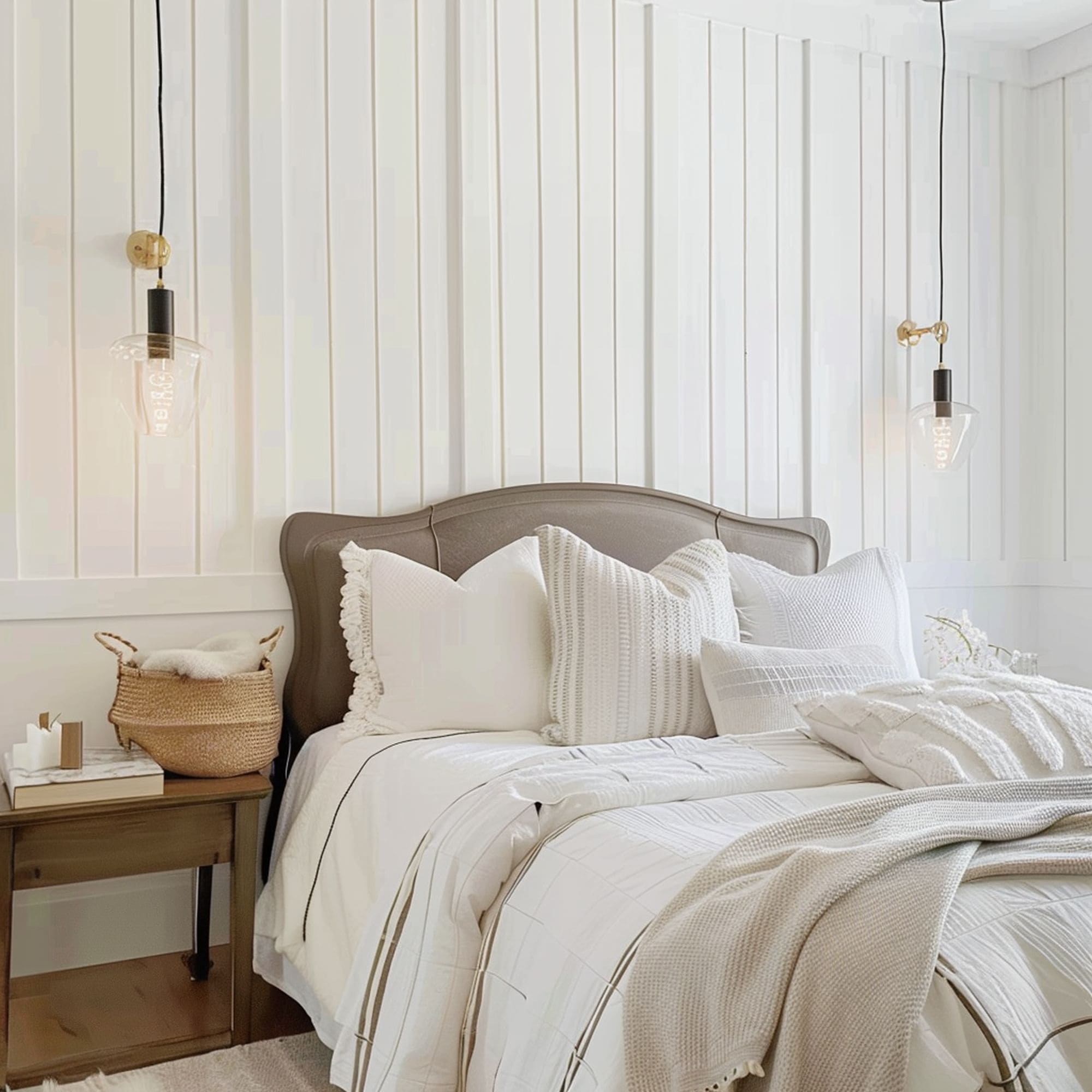 White Vertical Board and Batten Wall