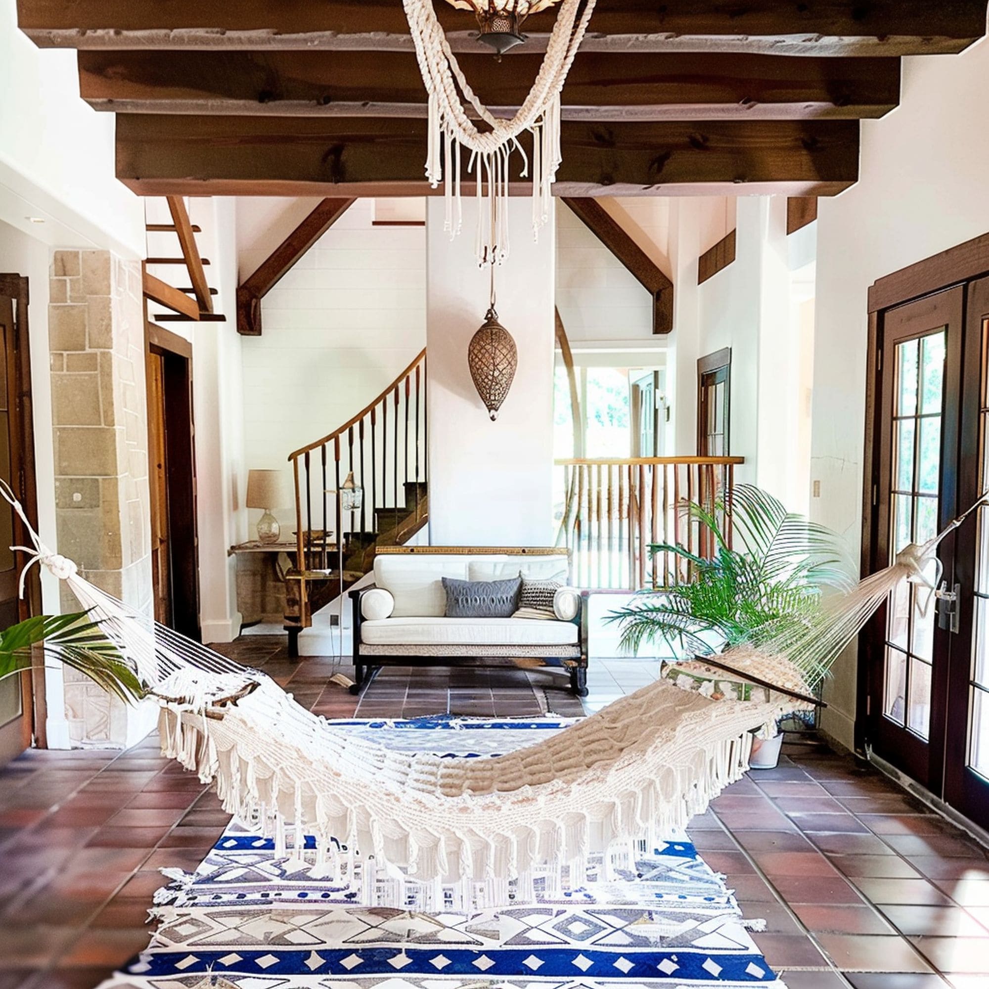 Indoor Hammock in the Entryway