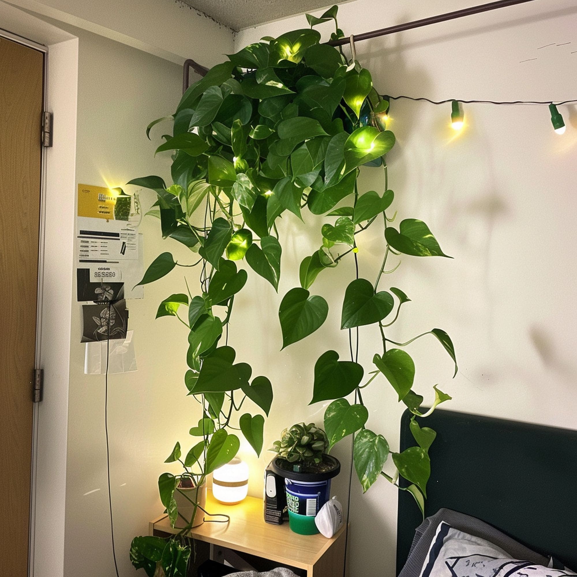 Pothos Plant in a Dorm Room