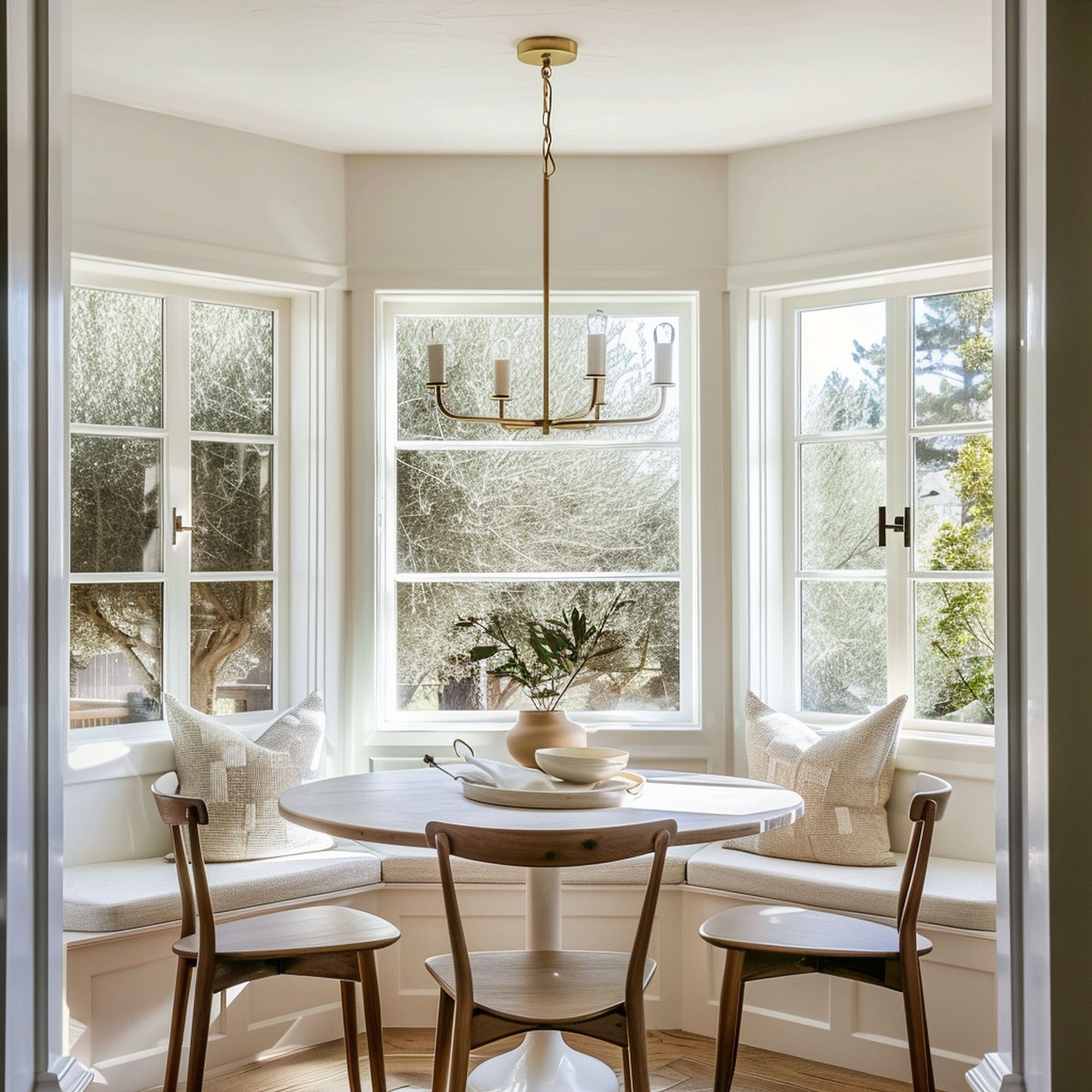 Bay Windows Breakfast Nook