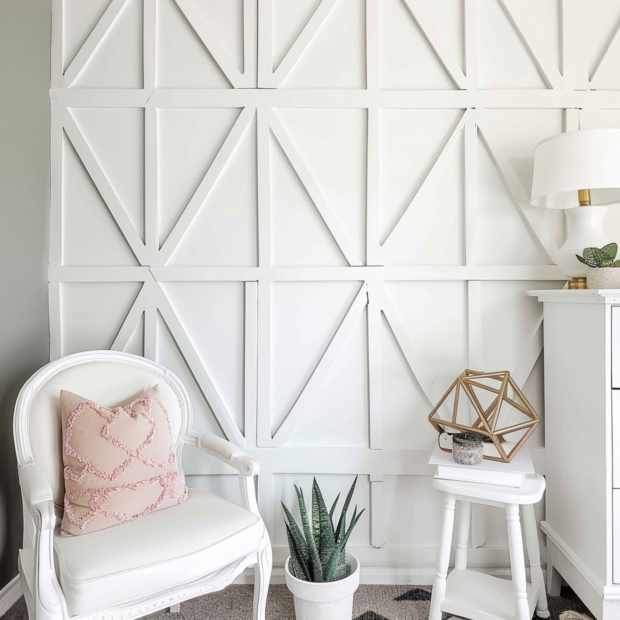 Triangular Board and Batten Wall