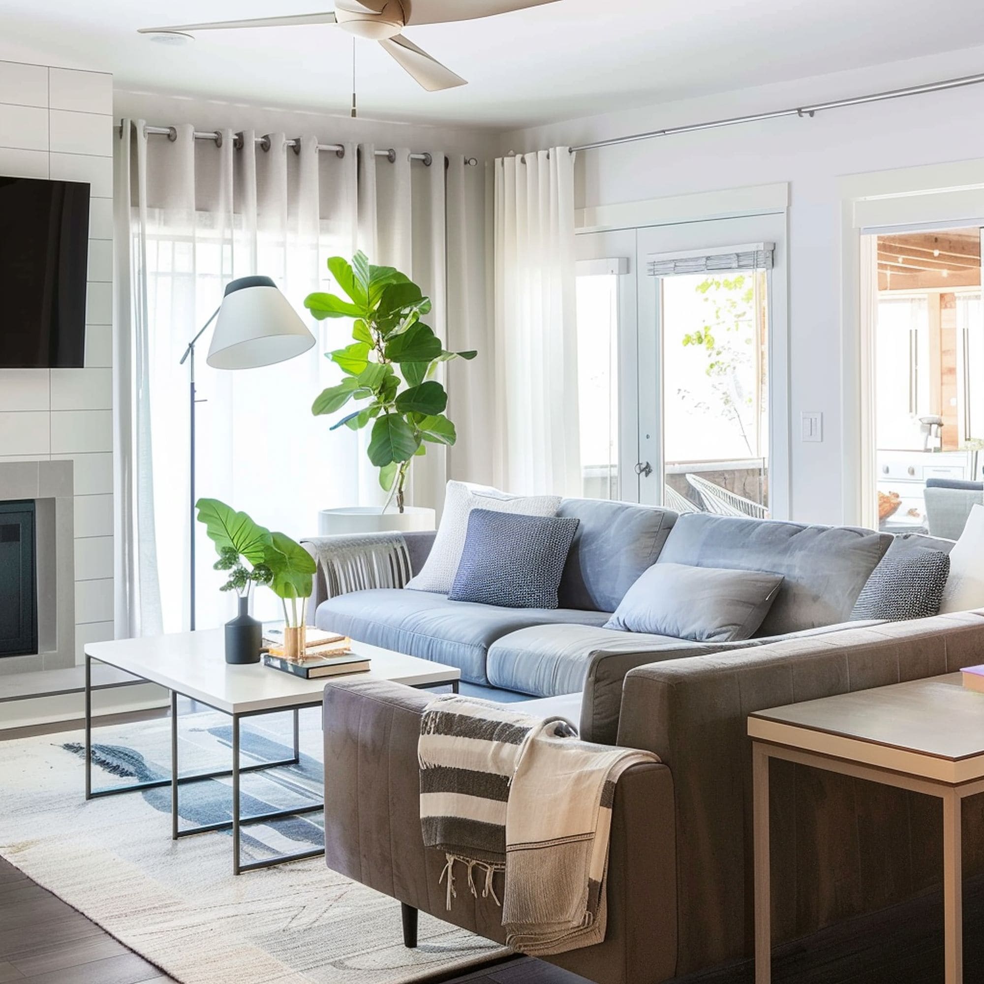 Cramped Living Room Difficult to Navigate