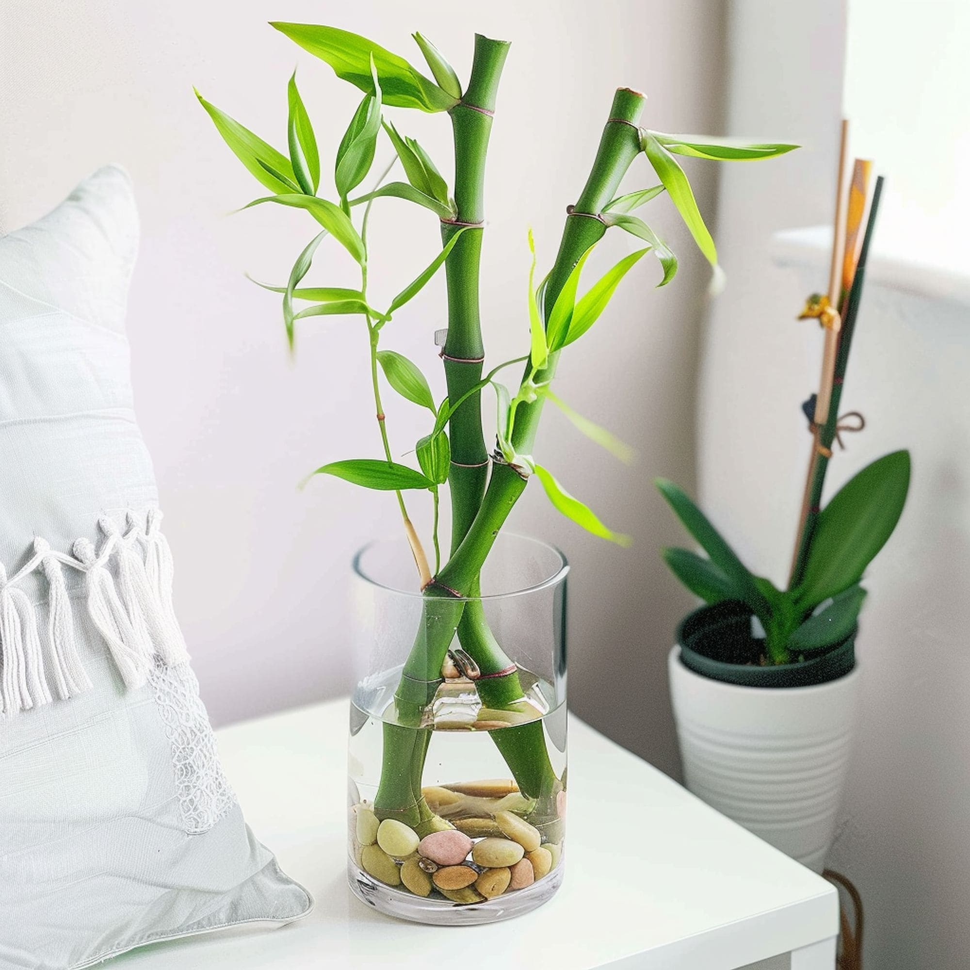 Lucky Bamboo Plant in a Dorm Room