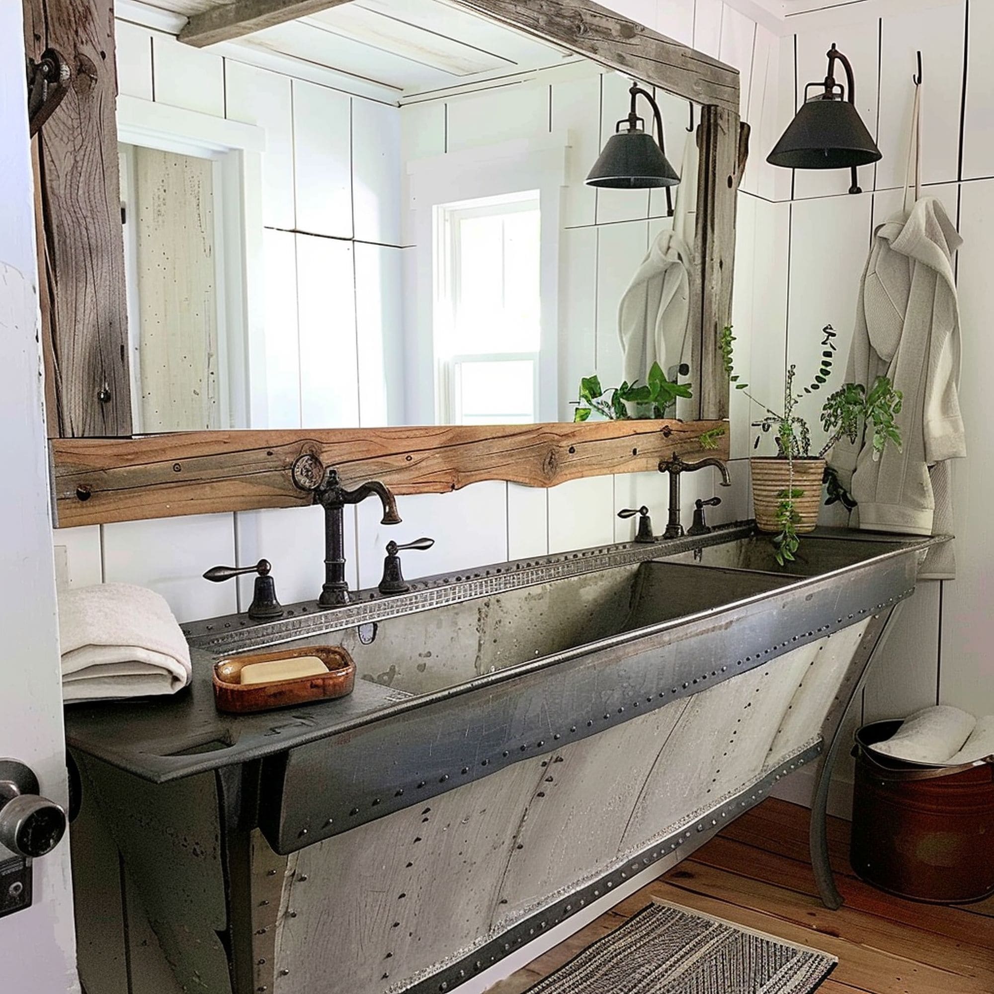 Rustic DIY Style Concrete Sink