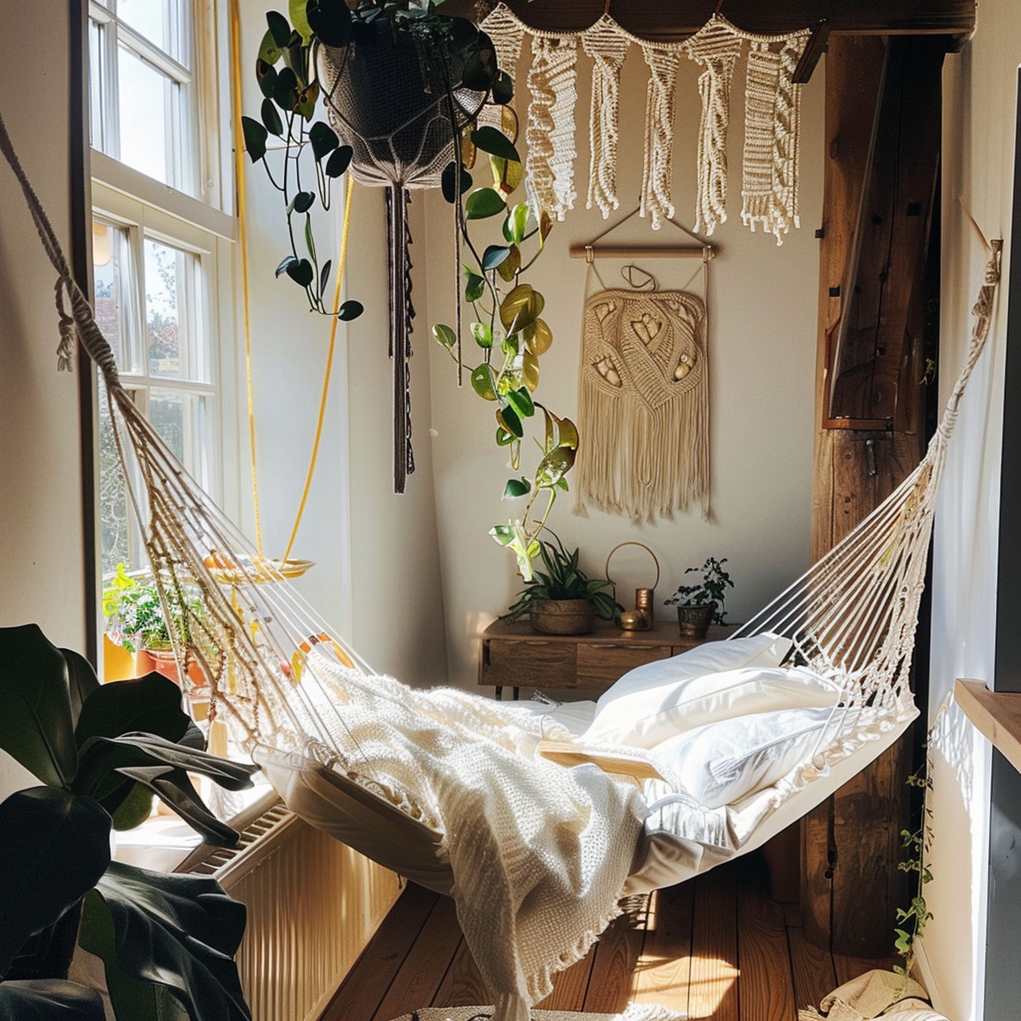 Macrame Indoor Hammock