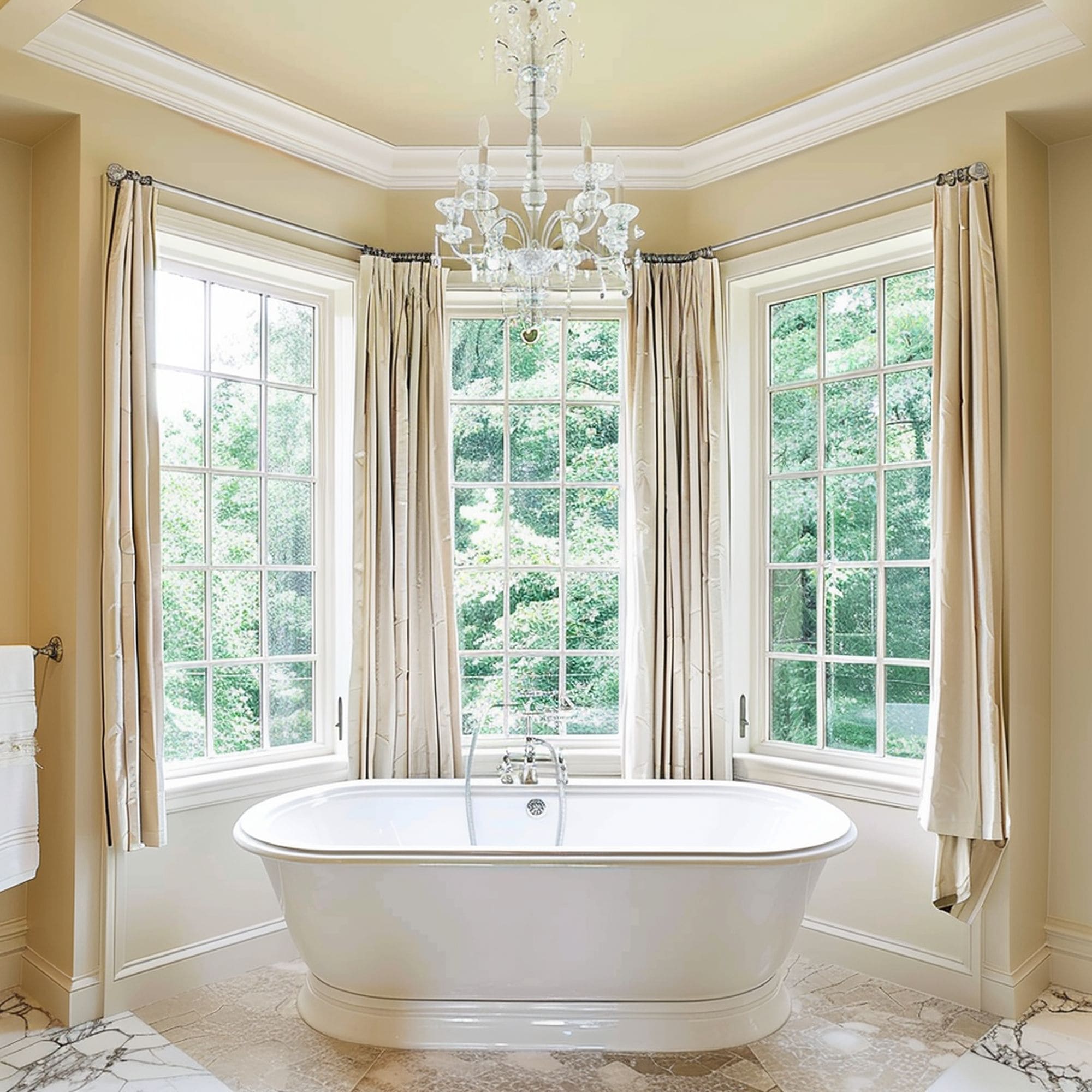 Bay Windows in the Bathroom