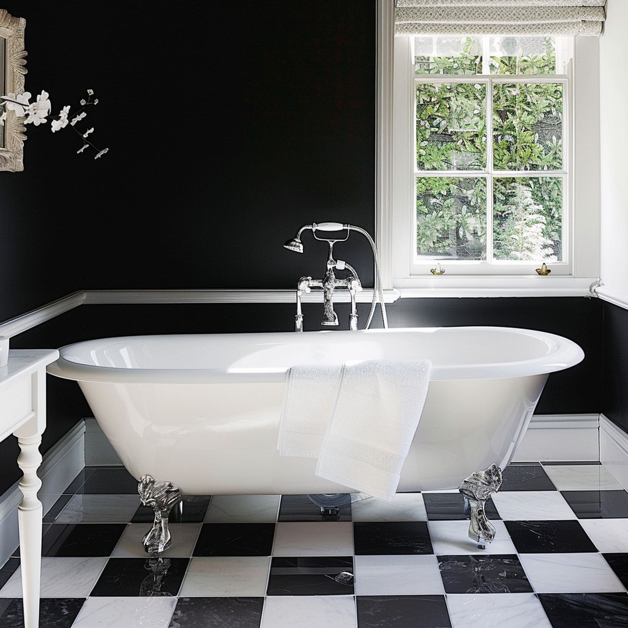 Black and White Bathroom