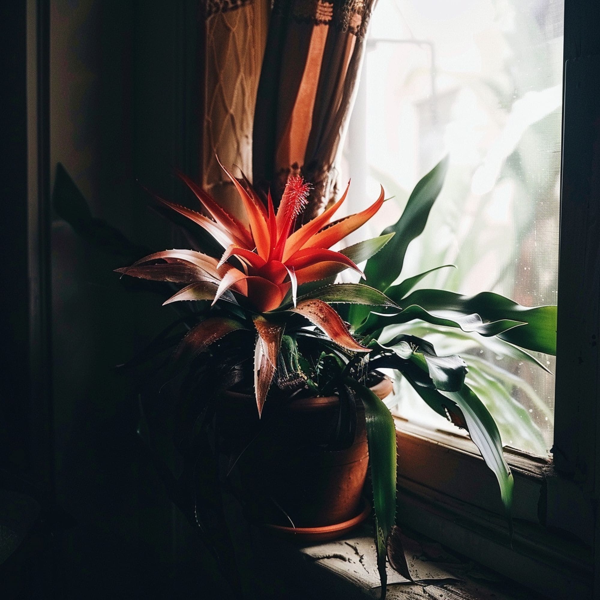 Bromeliad Plant in a Dorm Room