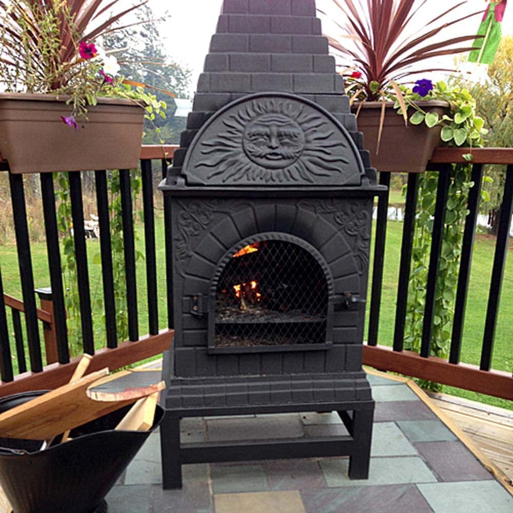 Cast Iron Elegant Chiminea