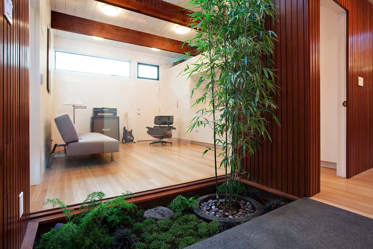 Lush Greenery Home Atrium