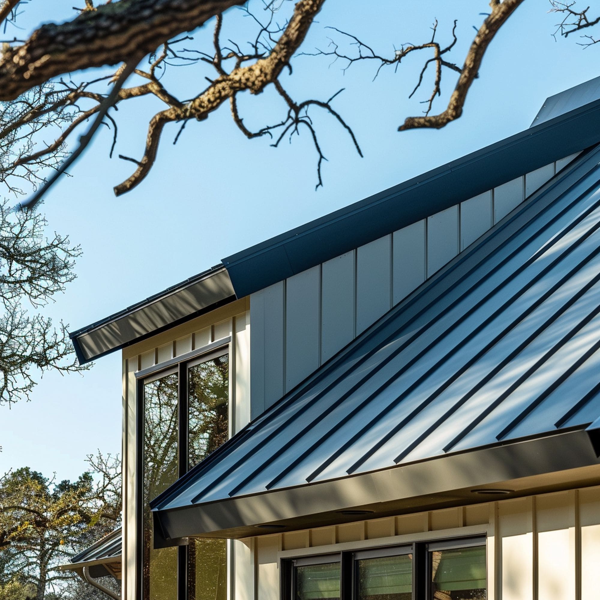 Modern Home With a Metal Roof