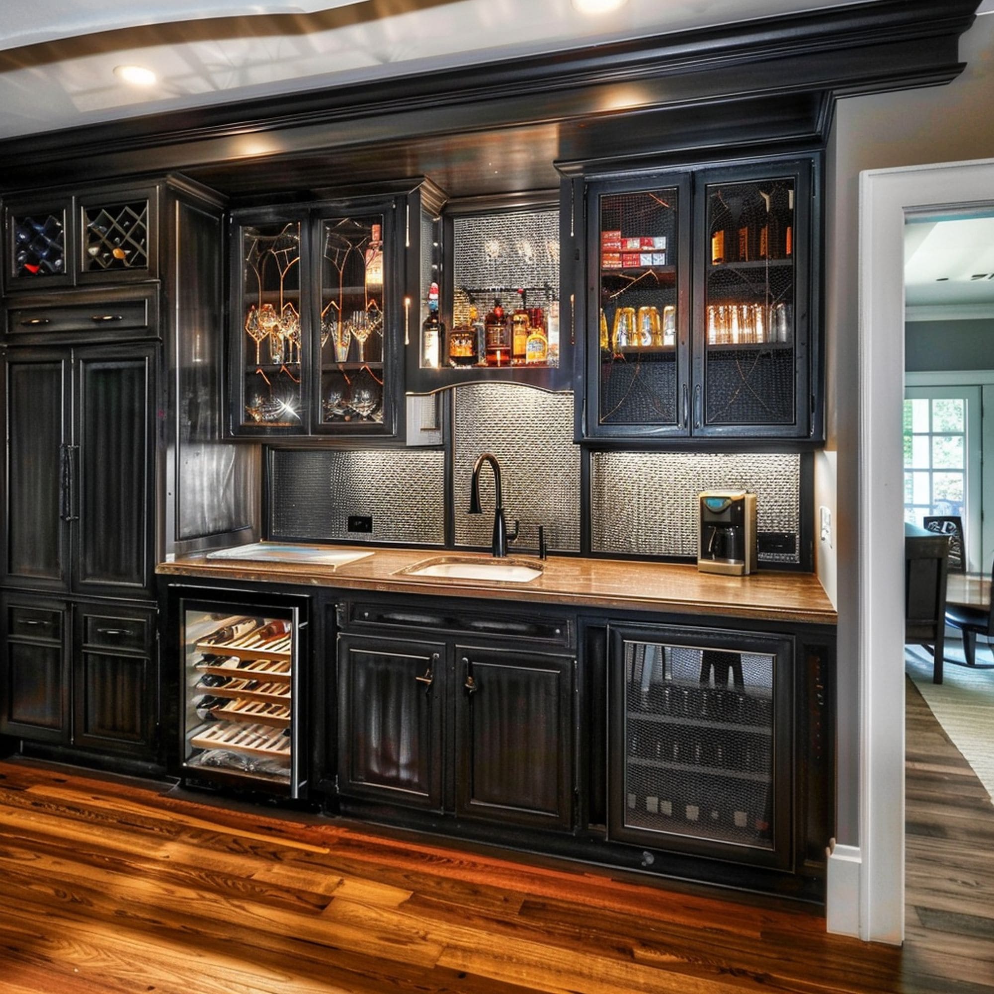 Black Wet Bar