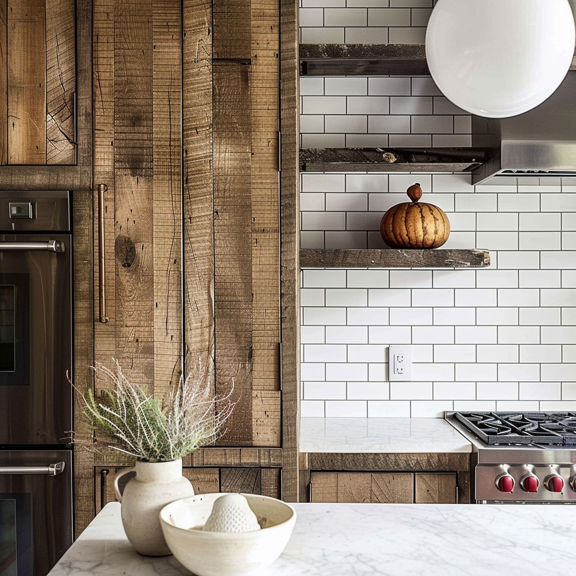 Subway Tiles in Cozy Urban Kitchen