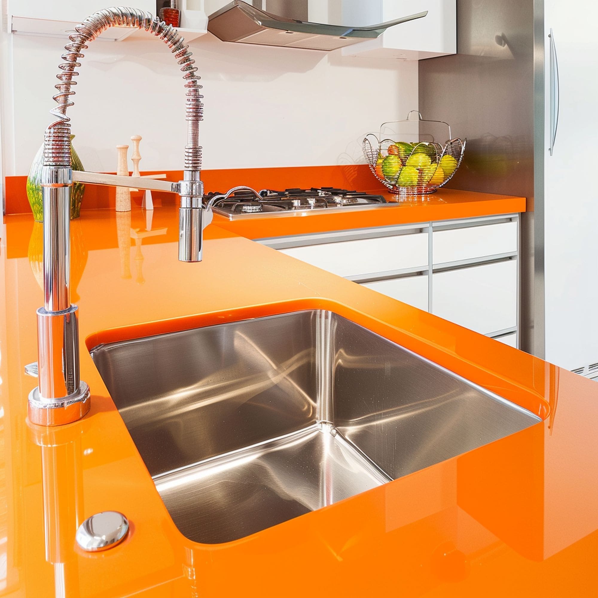 Orange Quartz Countertop