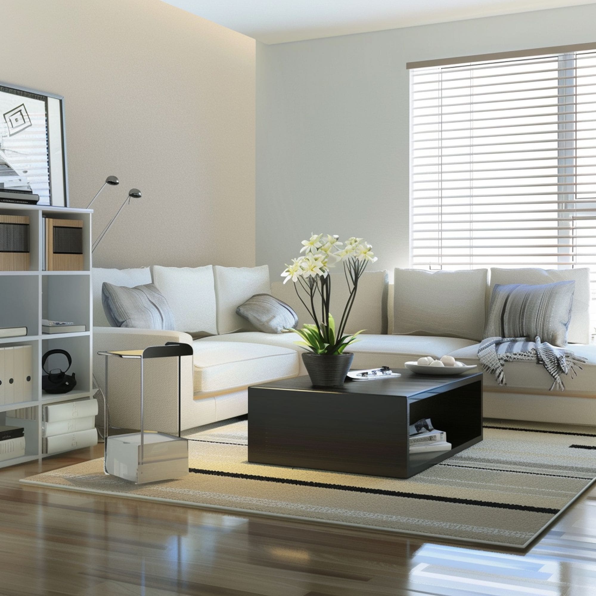 Compact Living Room With Small Furniture