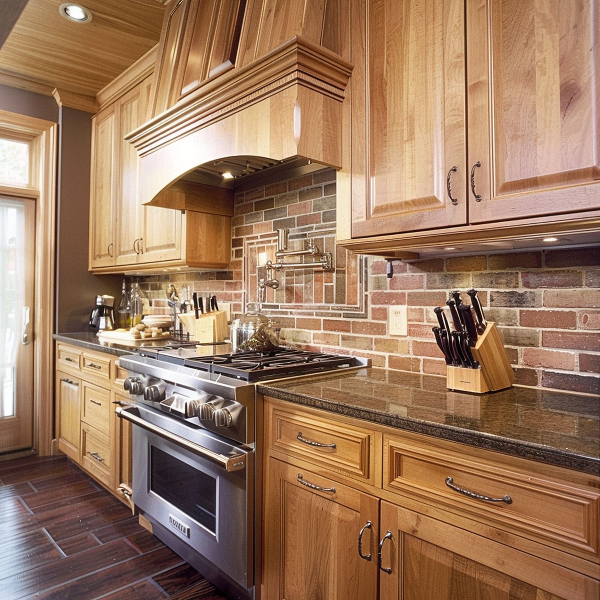 Traditional Maple Wood Cabinets