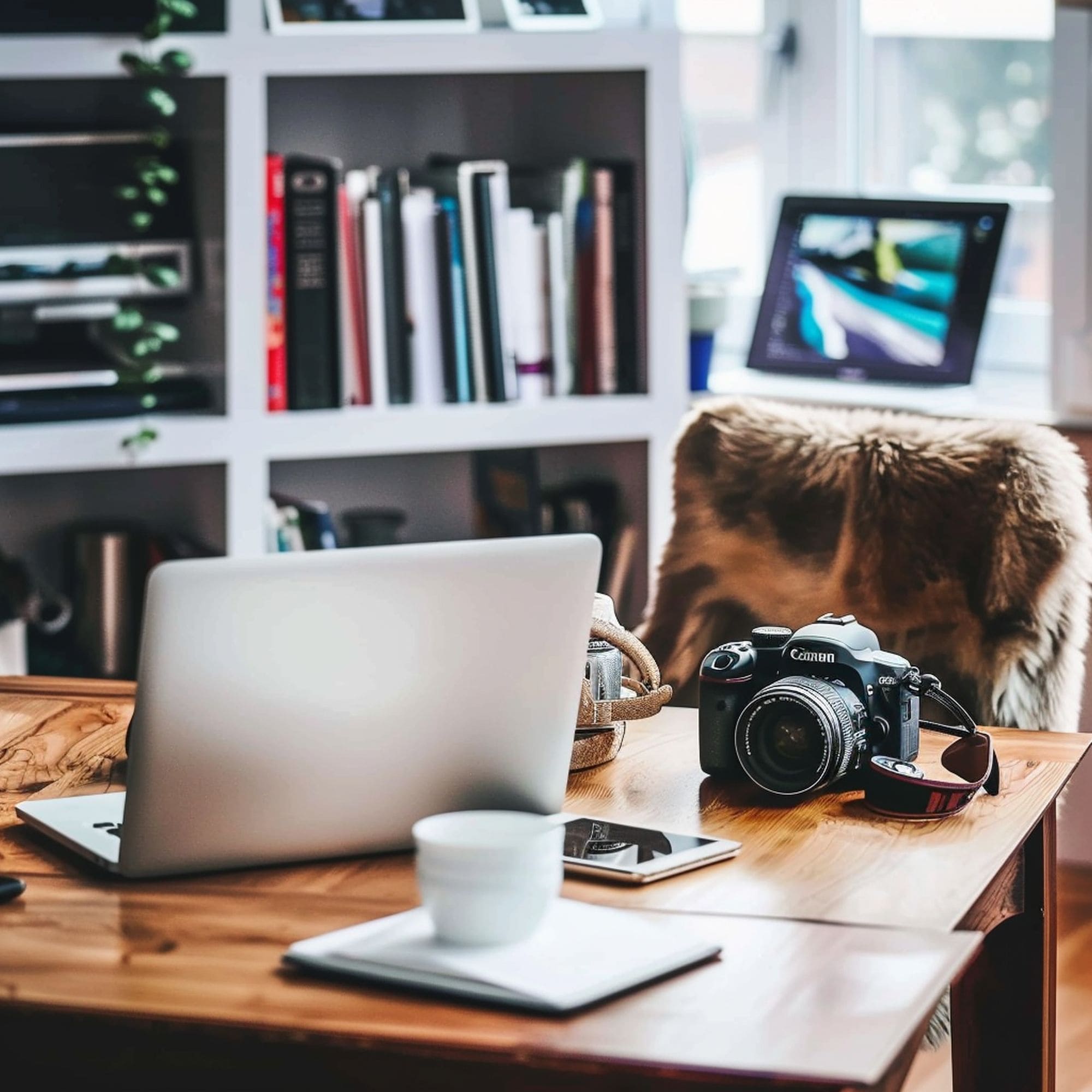 Electronic Items on Dining Table