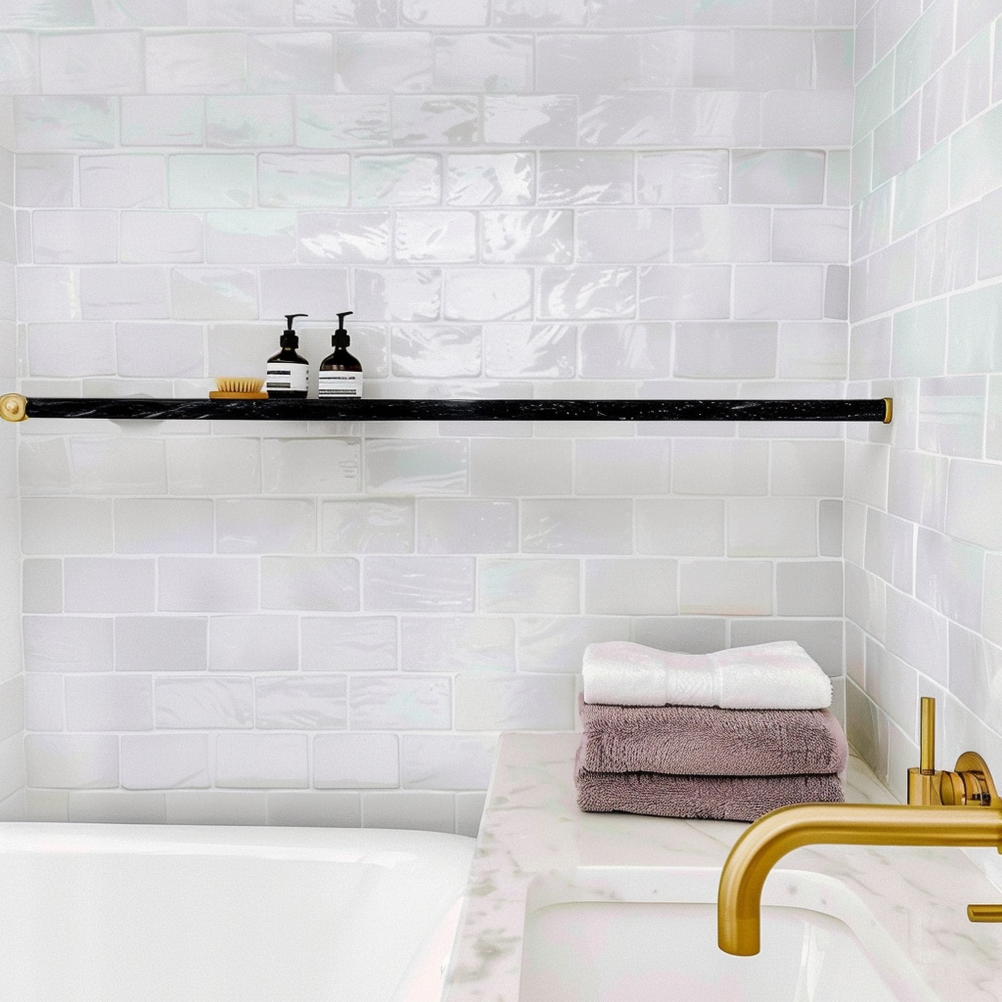 Understated Textural Subway Tiles