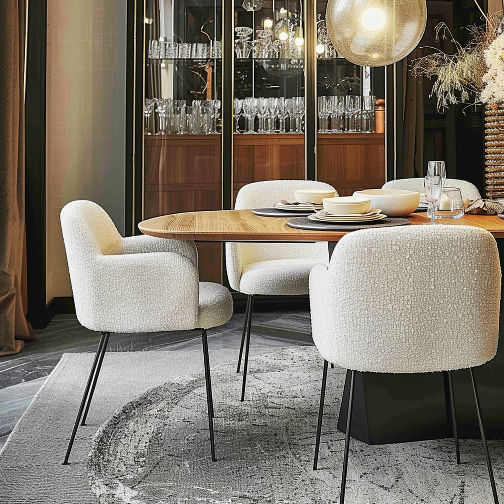 Boucle Dining Chairs