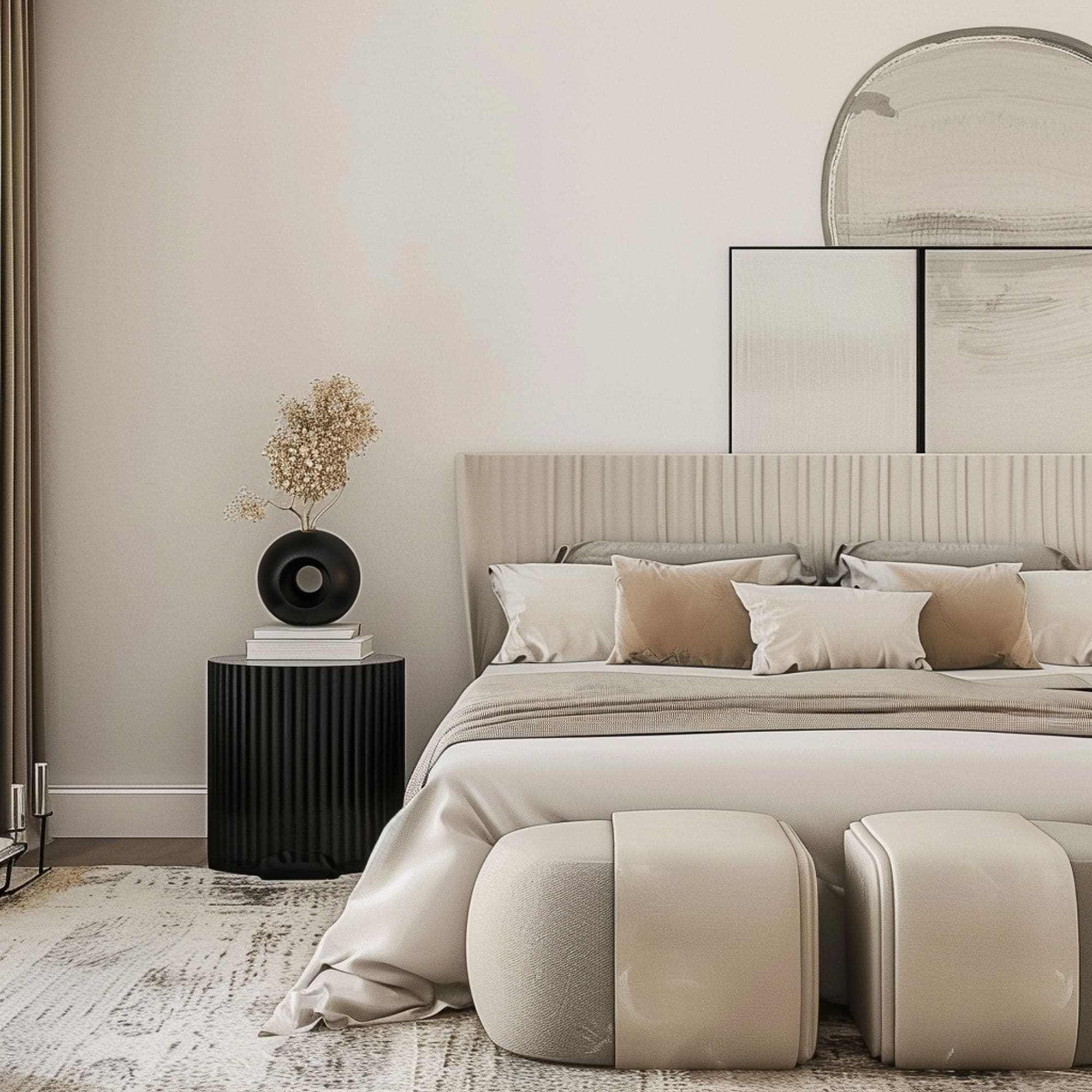 Modern Beige Bedroom