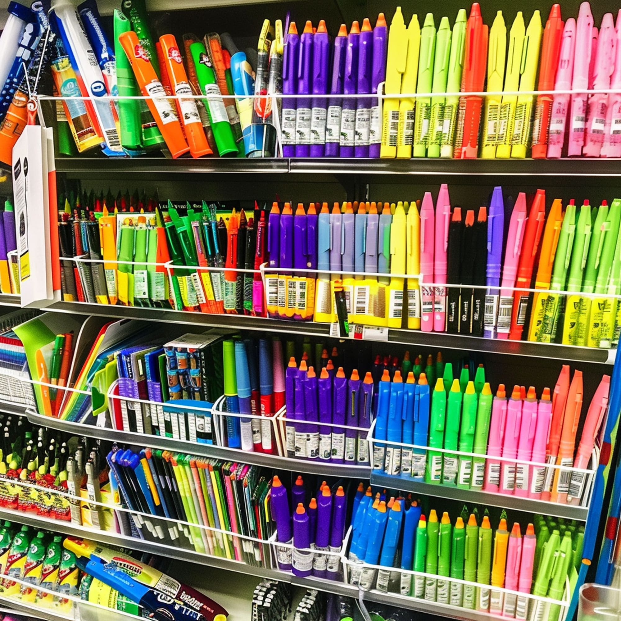 School Supplies at Dollar Store