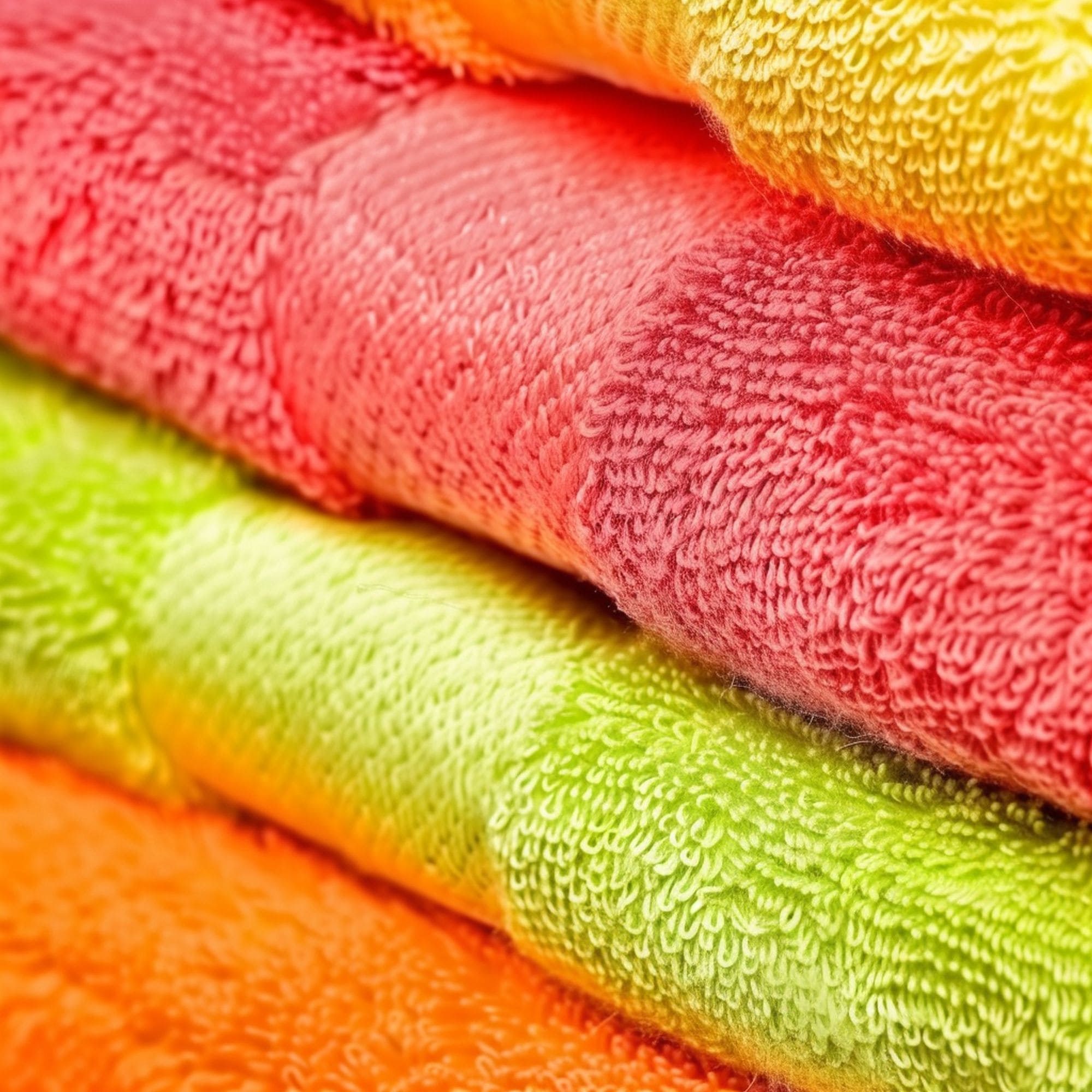 Stack of Colorful Towels