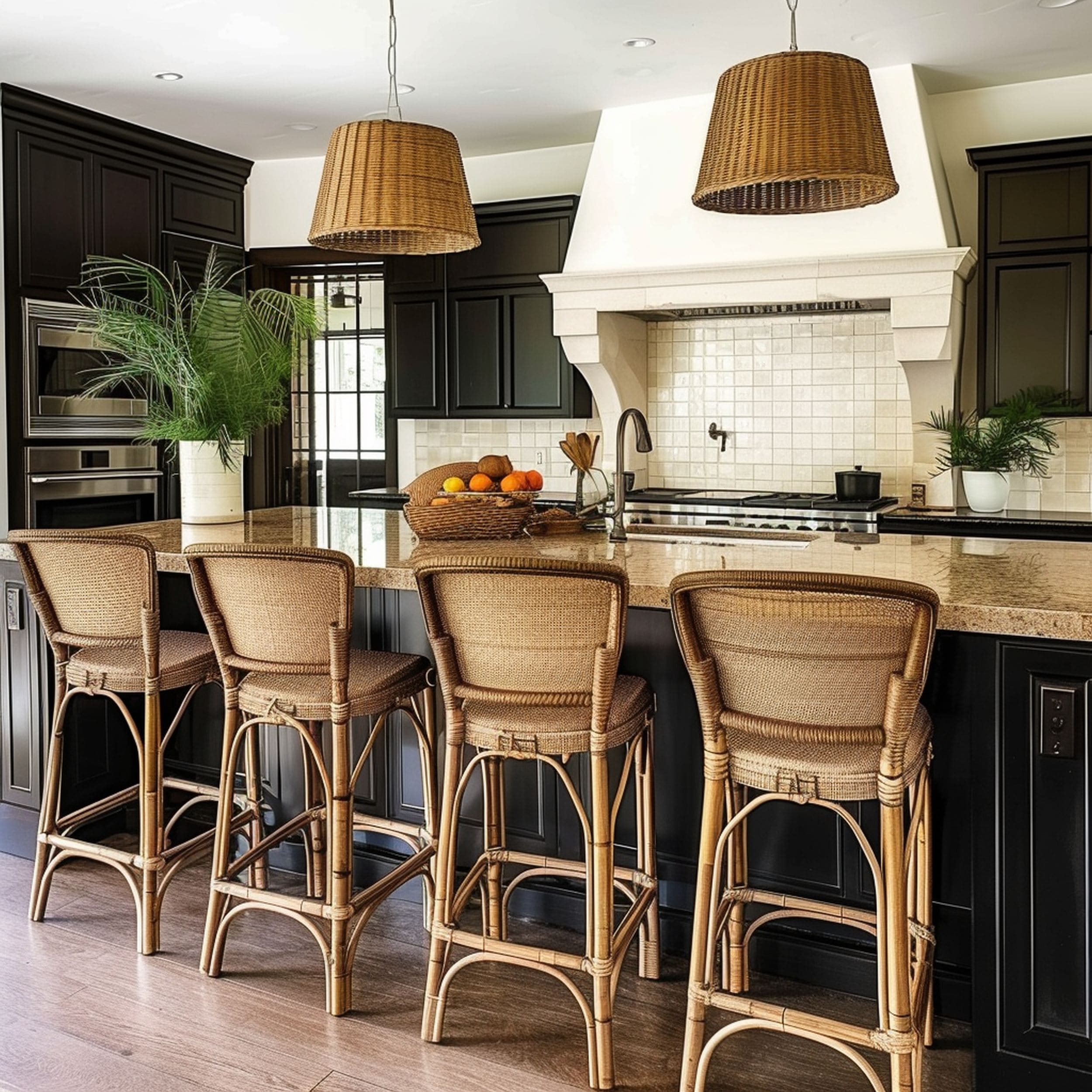 Rattan Bar Stools